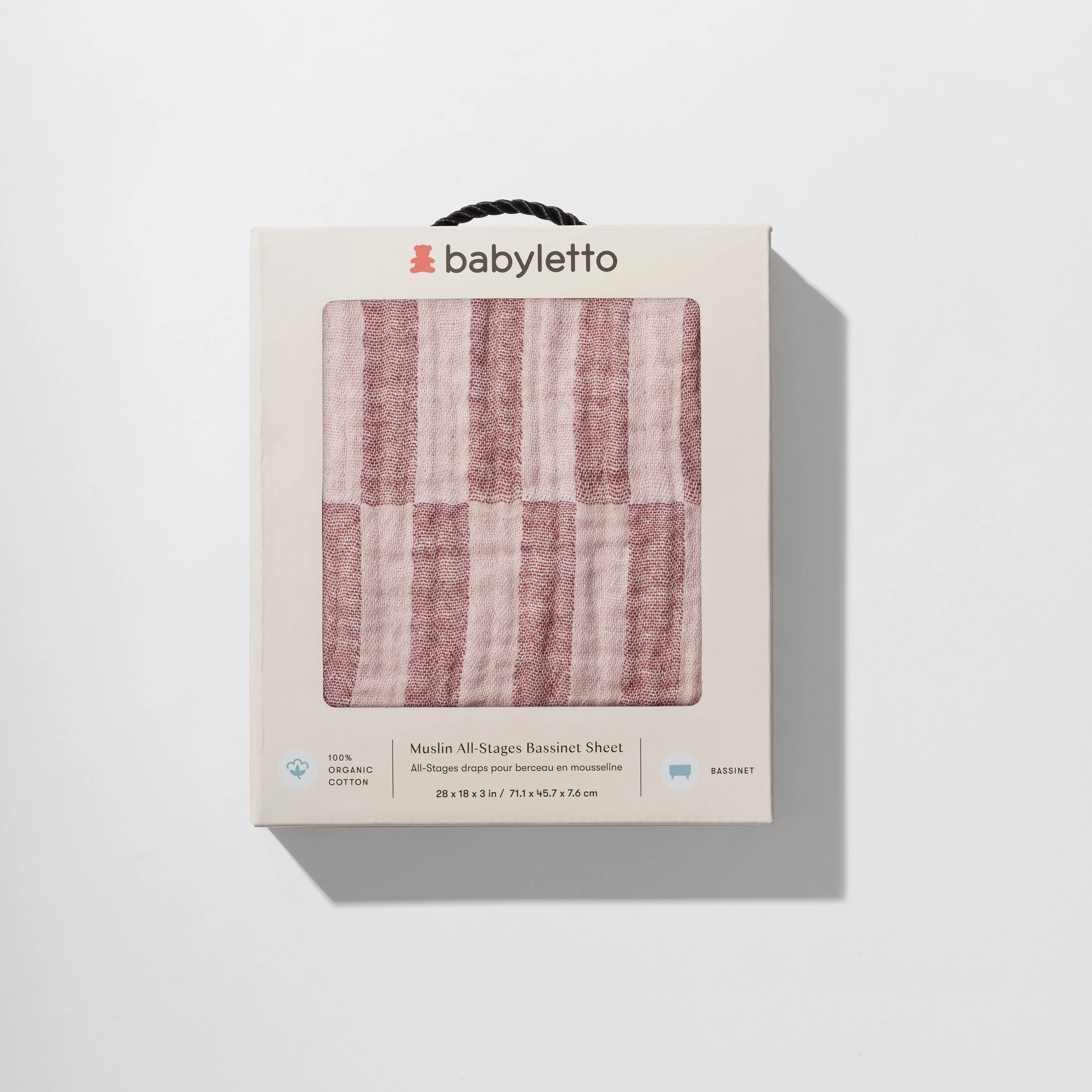 All-Stages Bassinet Sheet in GOTS Certified Organic Muslin Cotton - Image 12