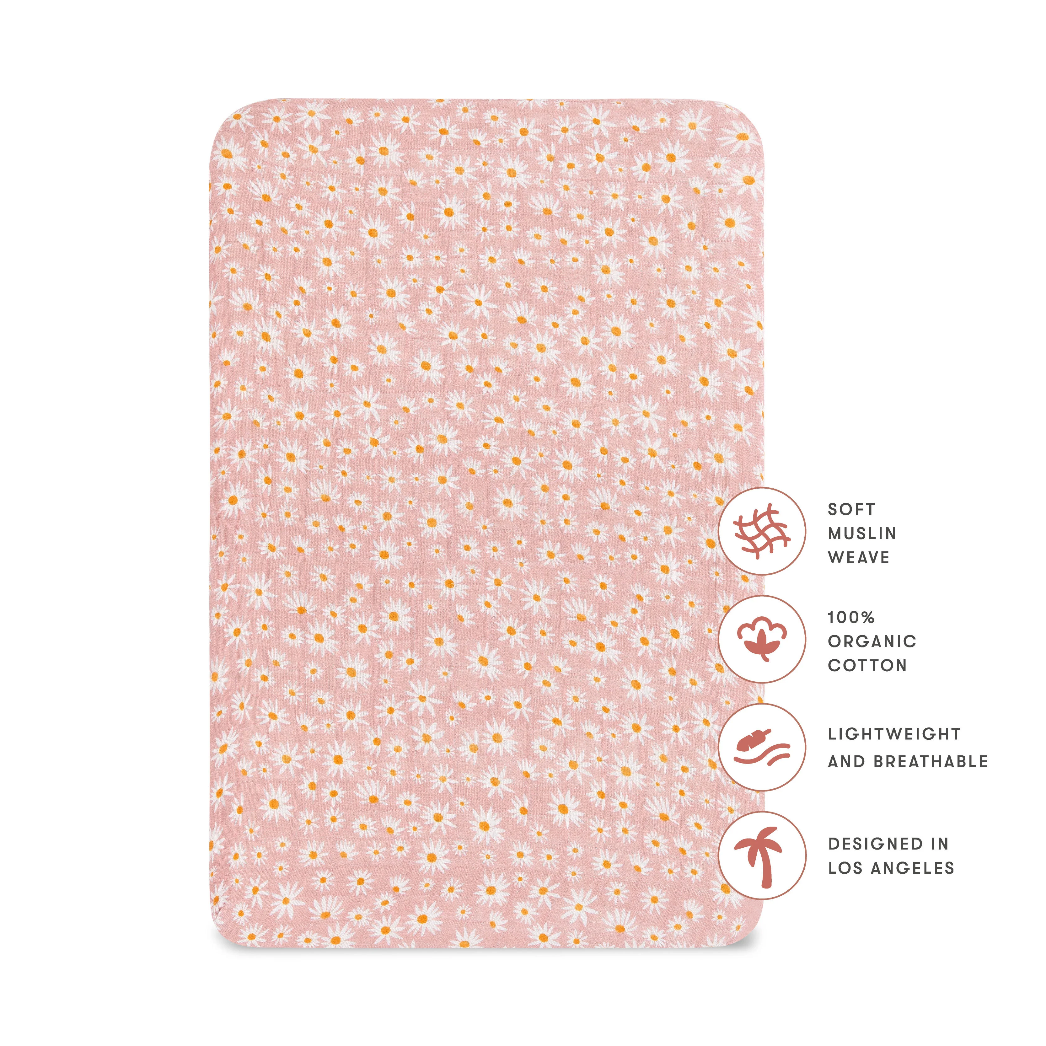All-Stages Bassinet Sheet in GOTS Certified Organic Muslin Cotton - Image 54