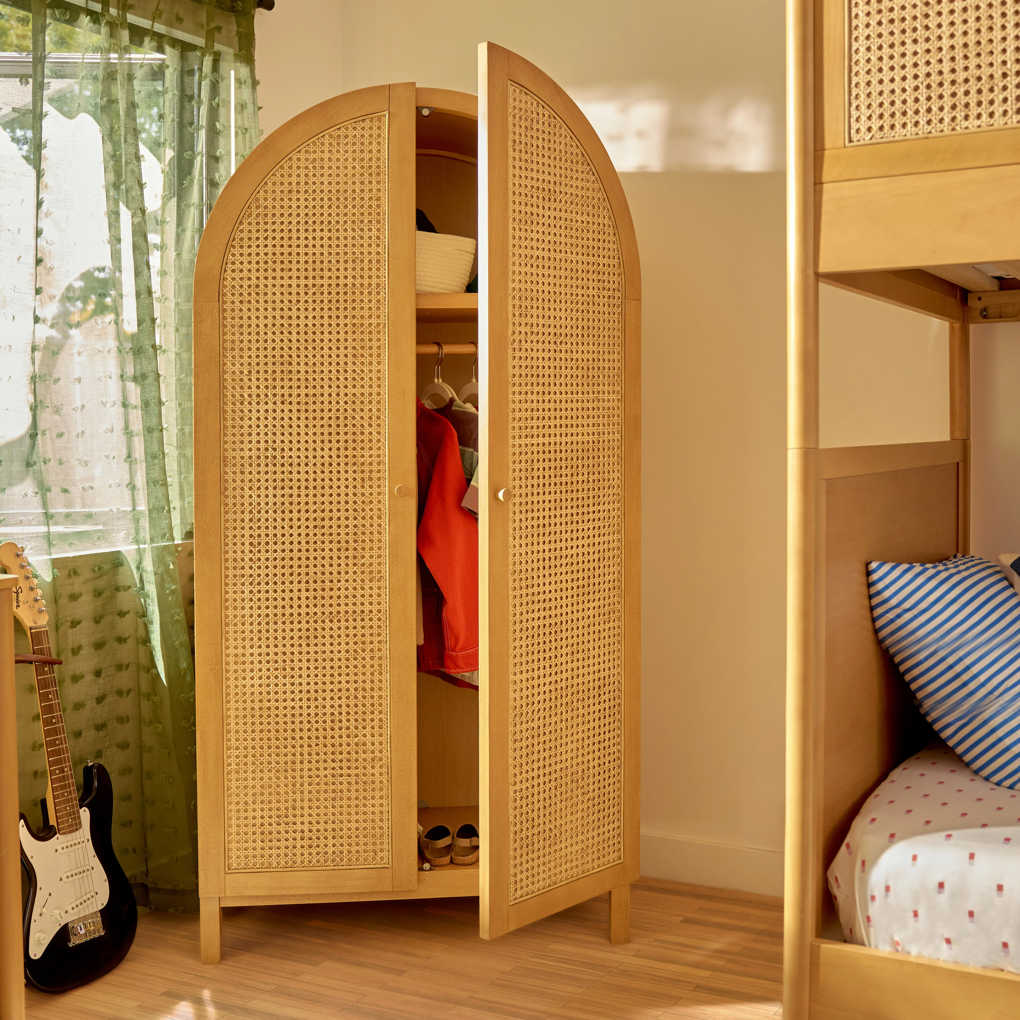 Bondi Cane Assembled Armoire - Image 2