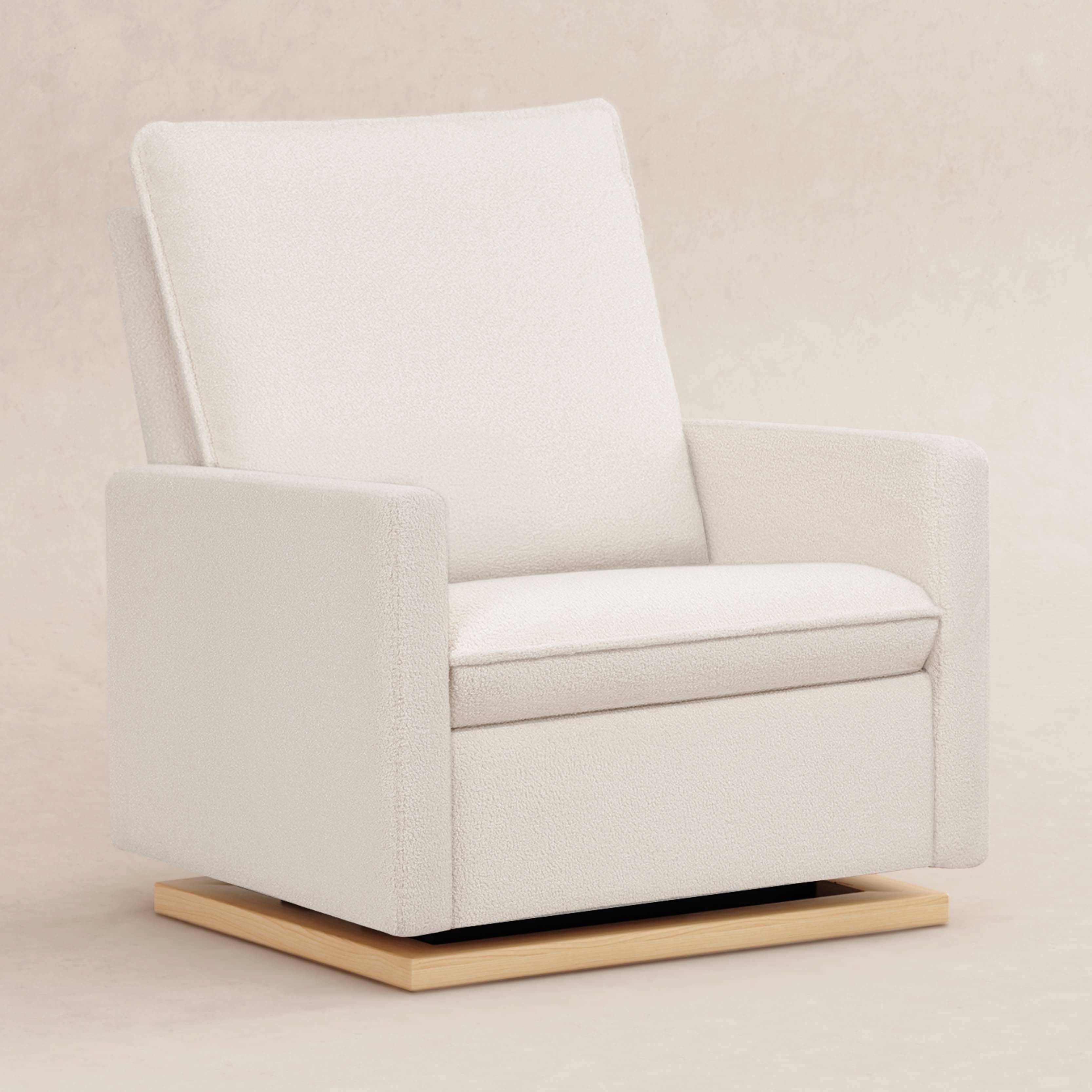 Cali Pillowback Chair and a Half Glider in Fleece - Image 3