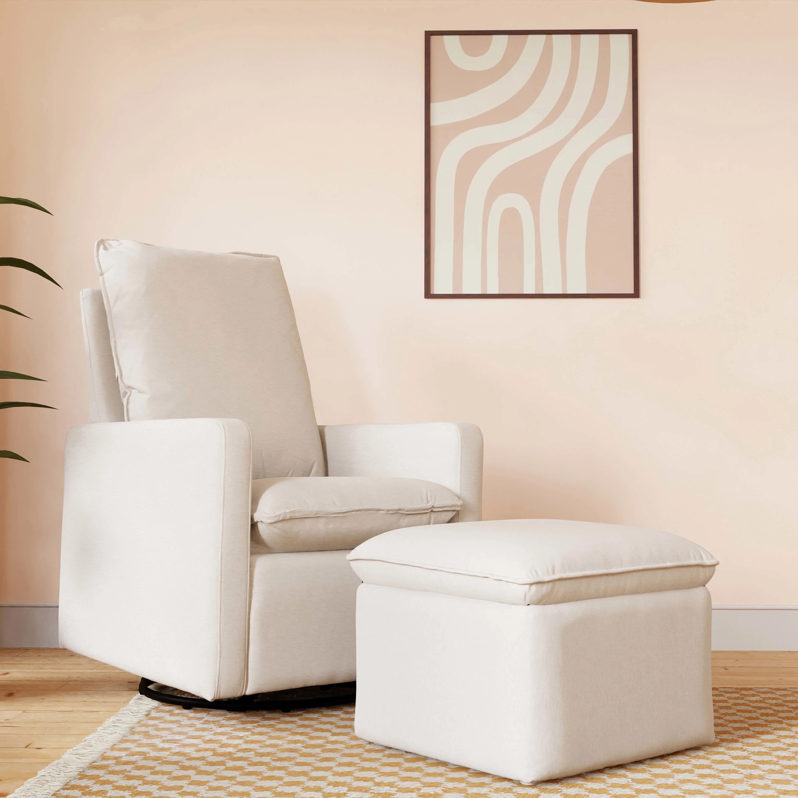 Cali Pillowback Swivel Glider - Image 12