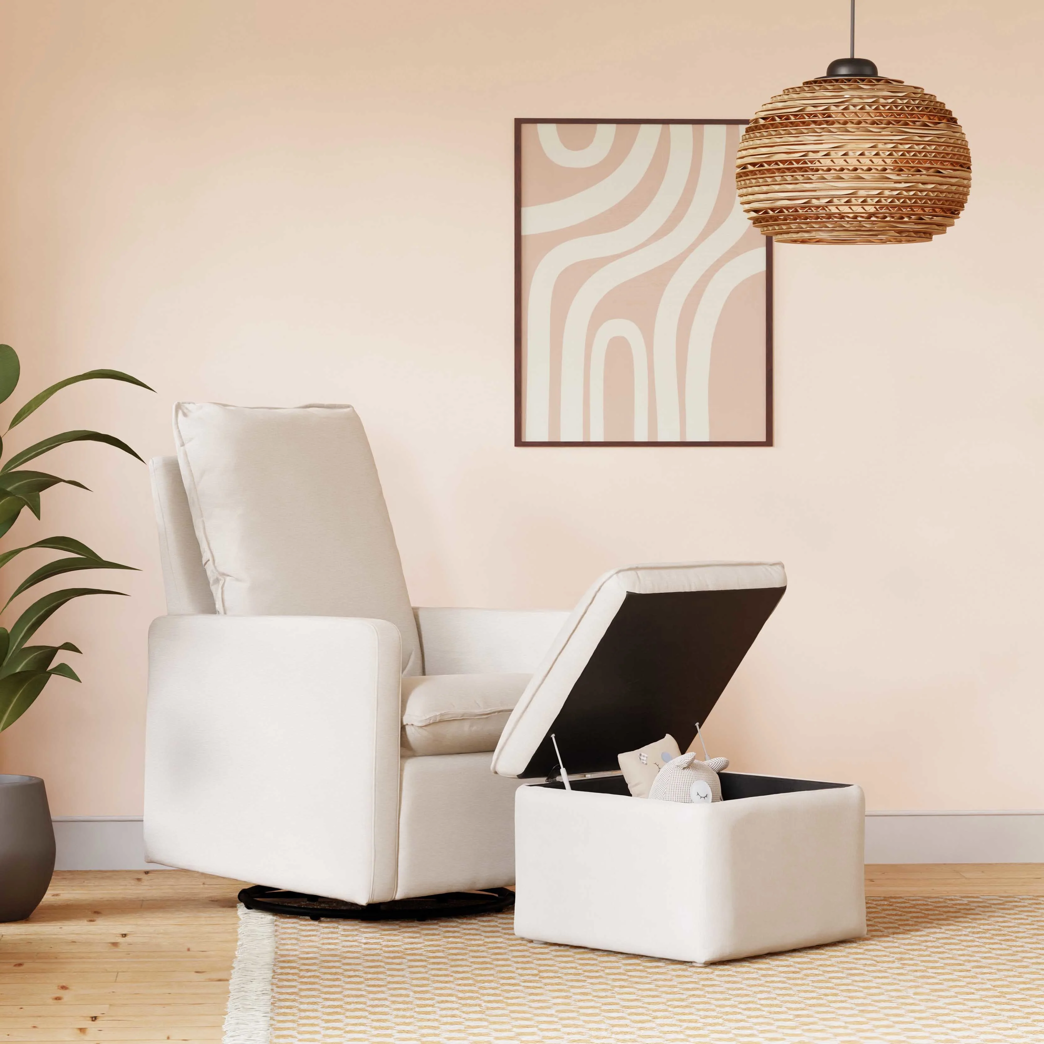 Cali Storage Ottoman in Eco-Performance Fabric | Water Repellent & Stain Resistant - Image 20
