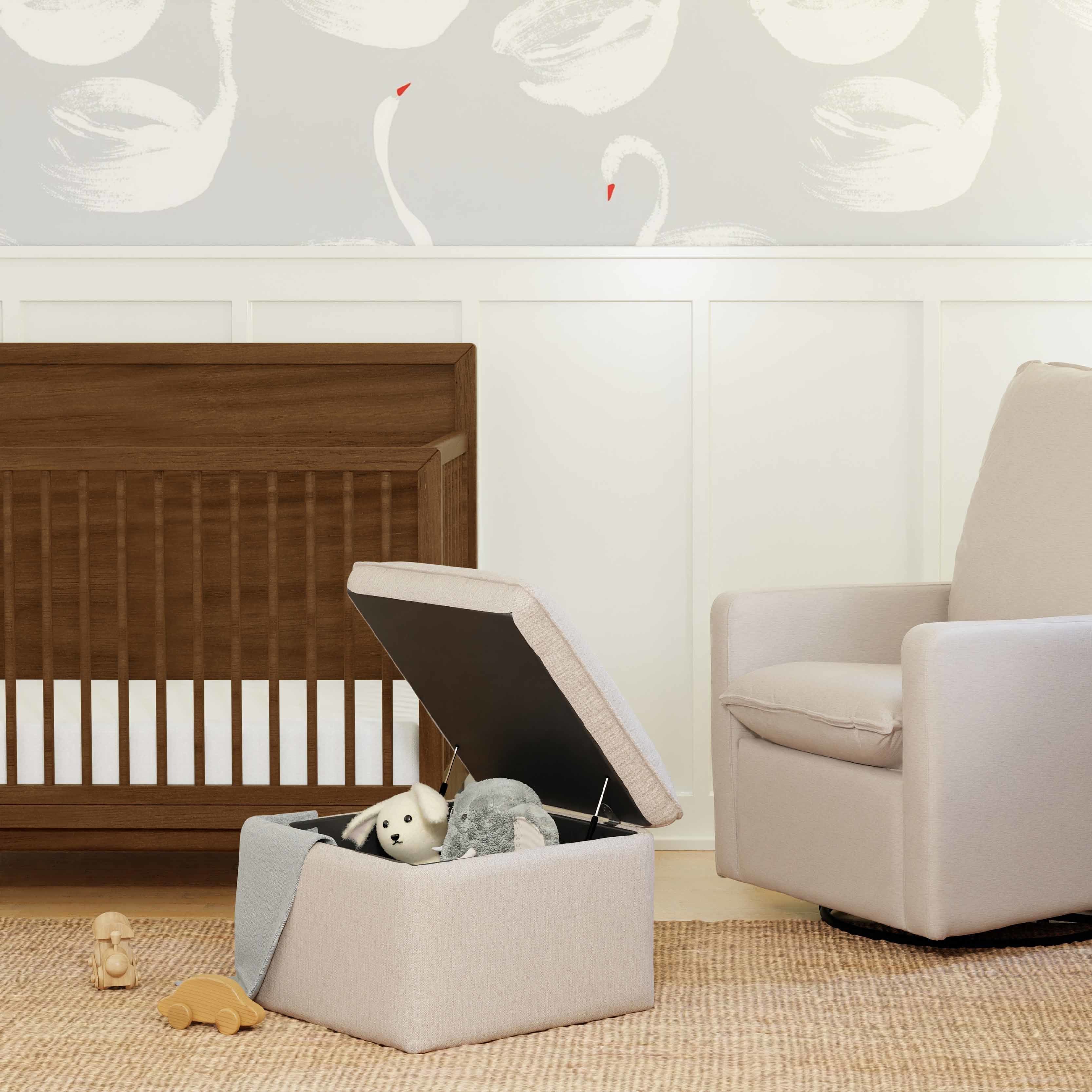 Cali Storage Ottoman in Eco-Performance Fabric | Water Repellent & Stain Resistant - Image 3