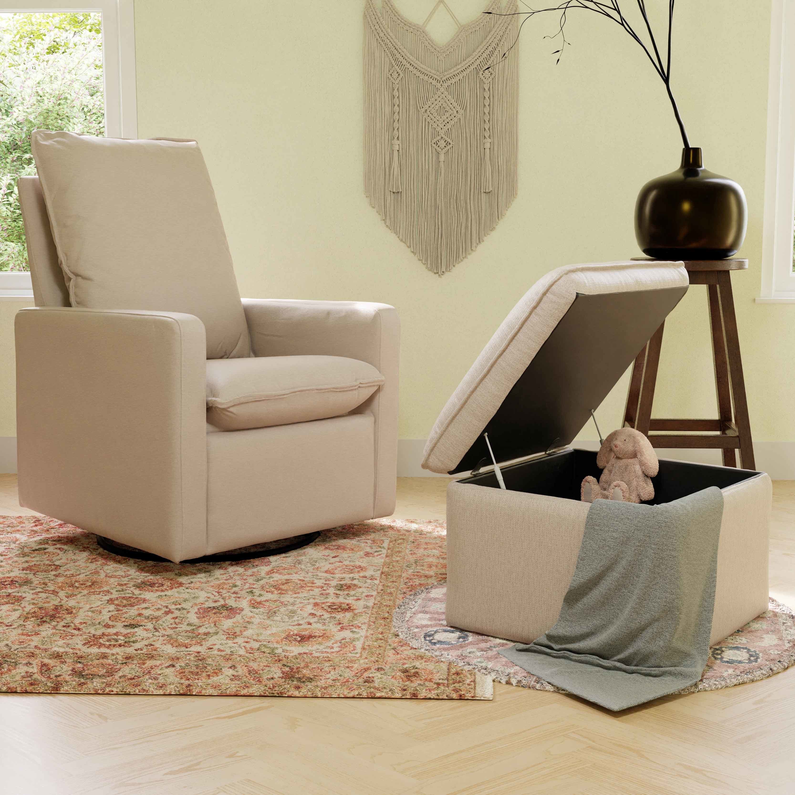 Cali Storage Ottoman in Eco-Performance Fabric | Water Repellent & Stain Resistant - Image 7