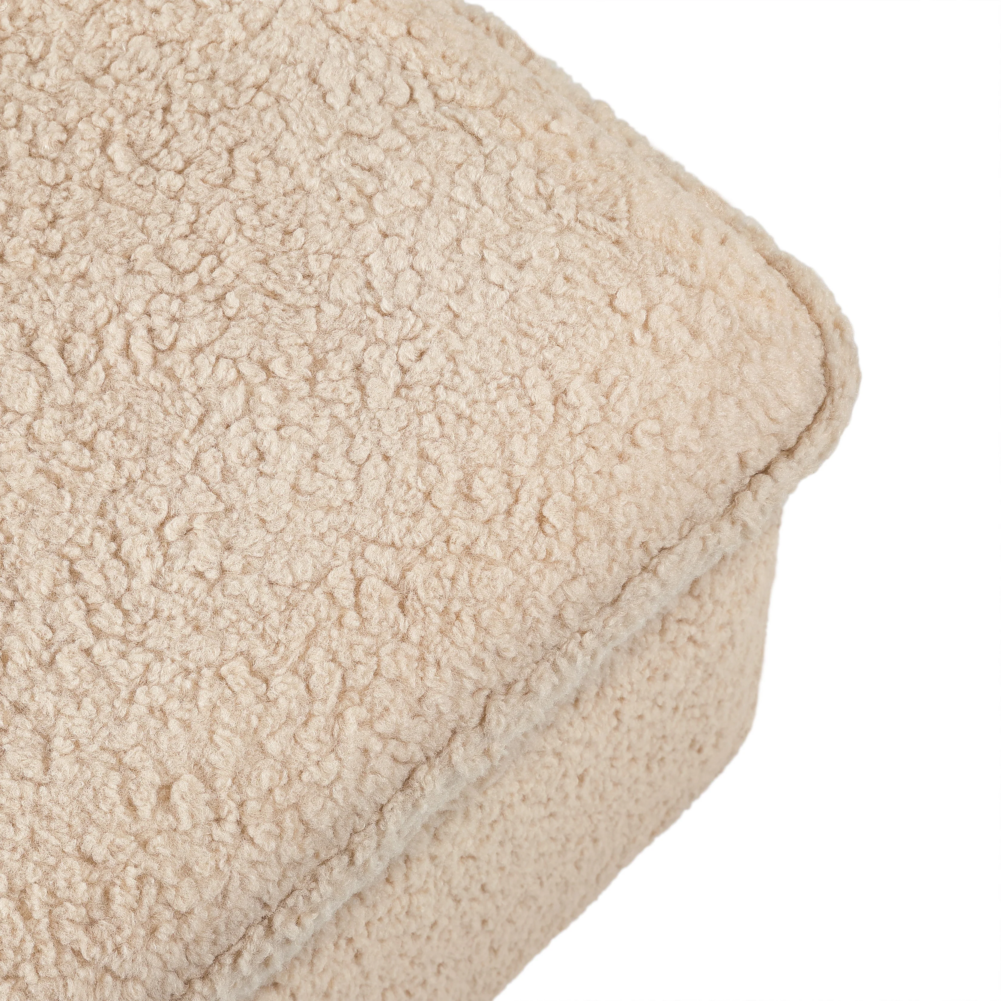 Cali Storage Ottoman in Shearling - Image 10