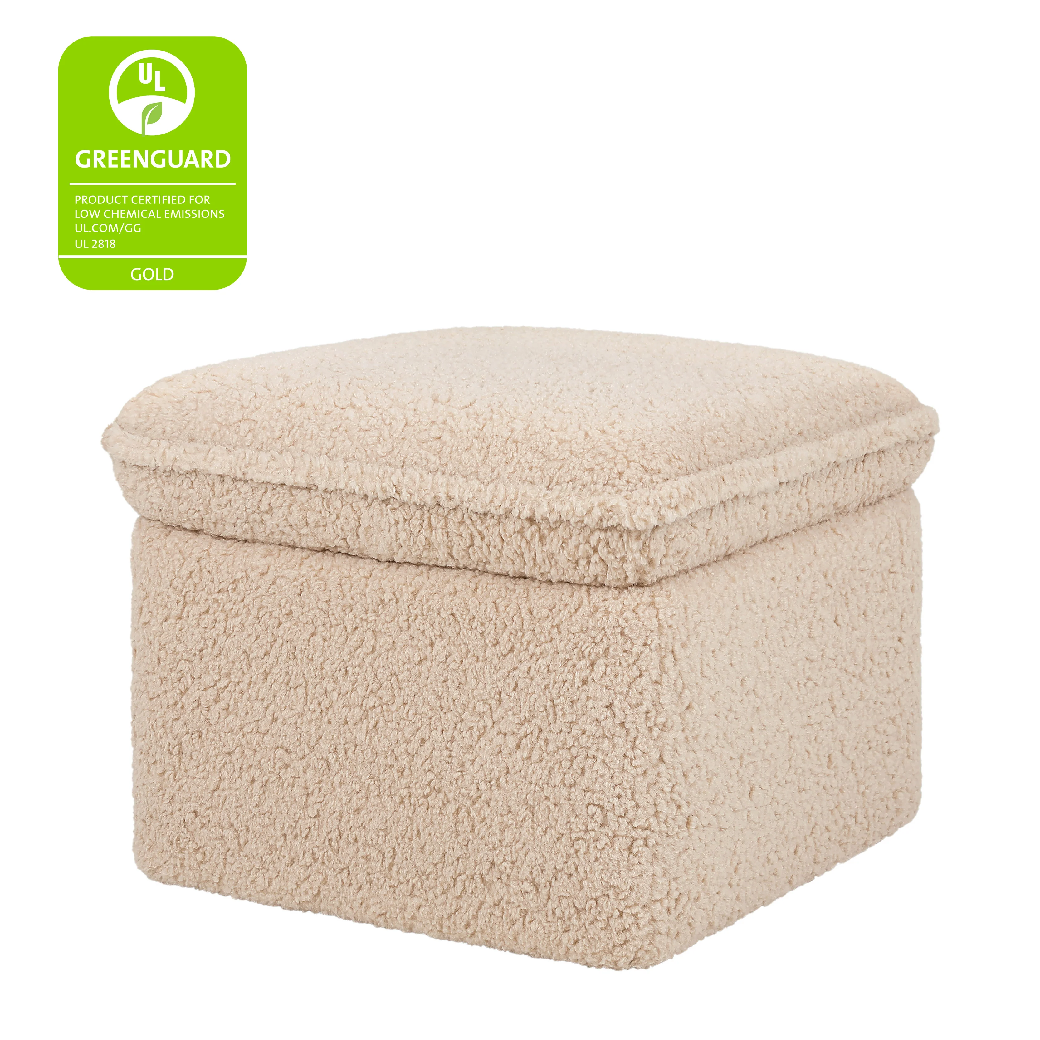 Cali Storage Ottoman in Shearling - Image 8