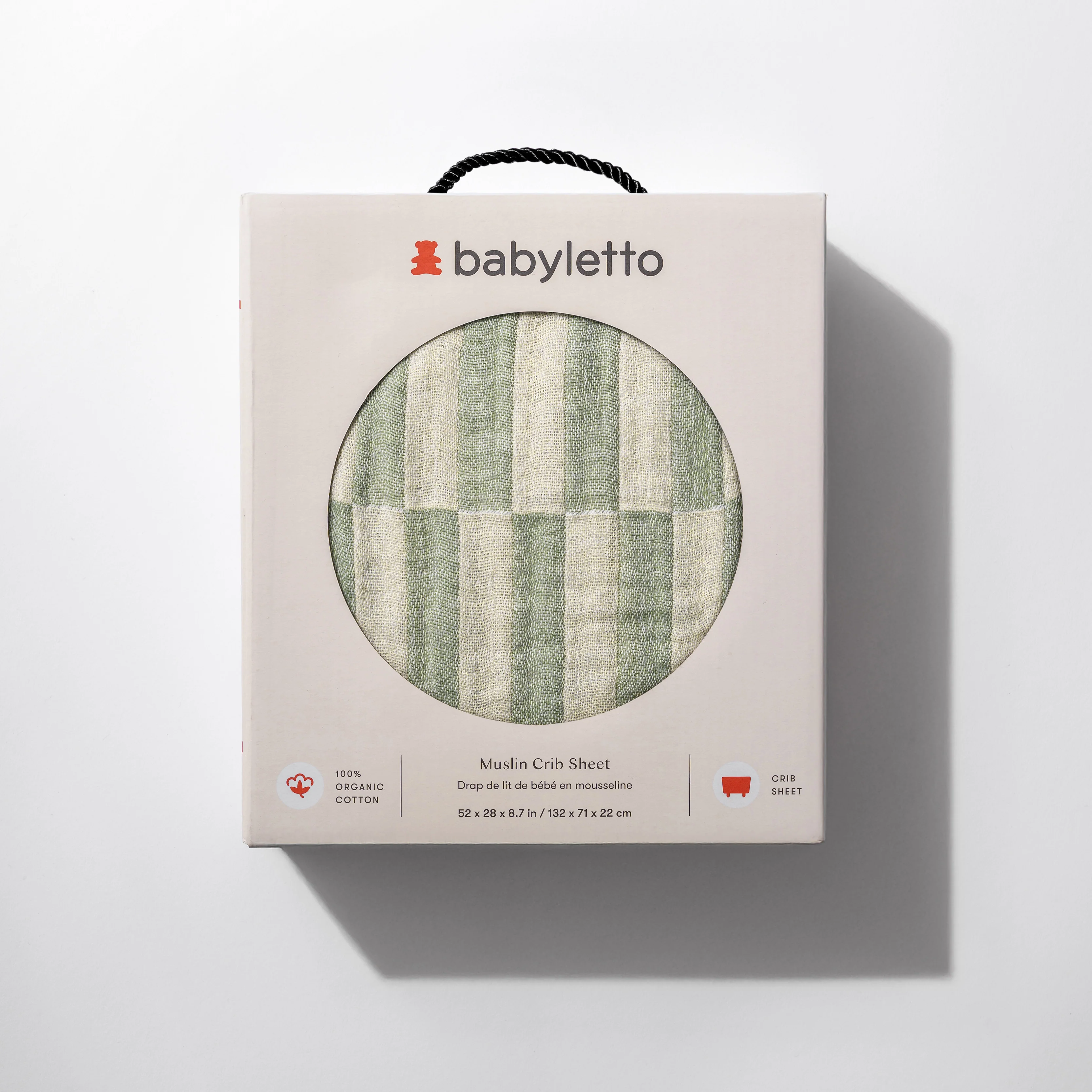 Crib Sheet in GOTS Certified Organic Muslin Cotton - Image 106