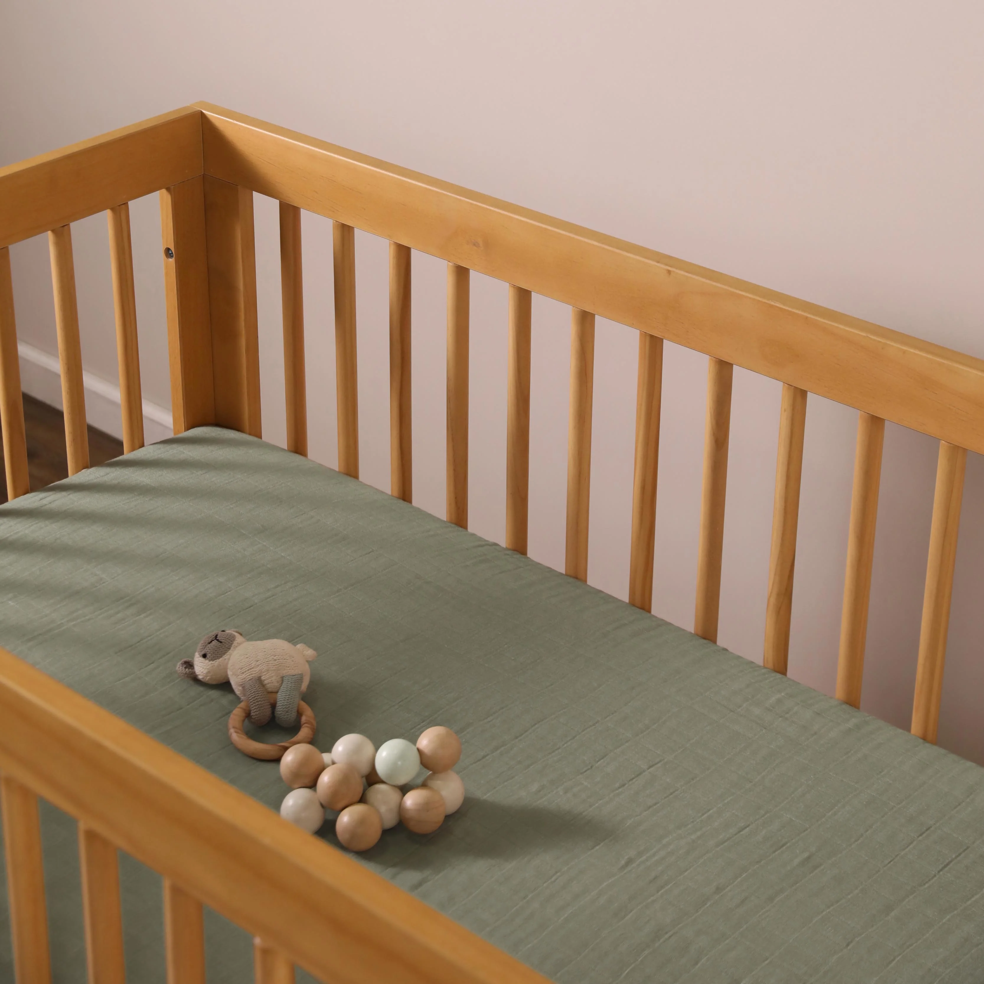 Crib Sheet in GOTS Certified Organic Muslin Cotton - Image 122