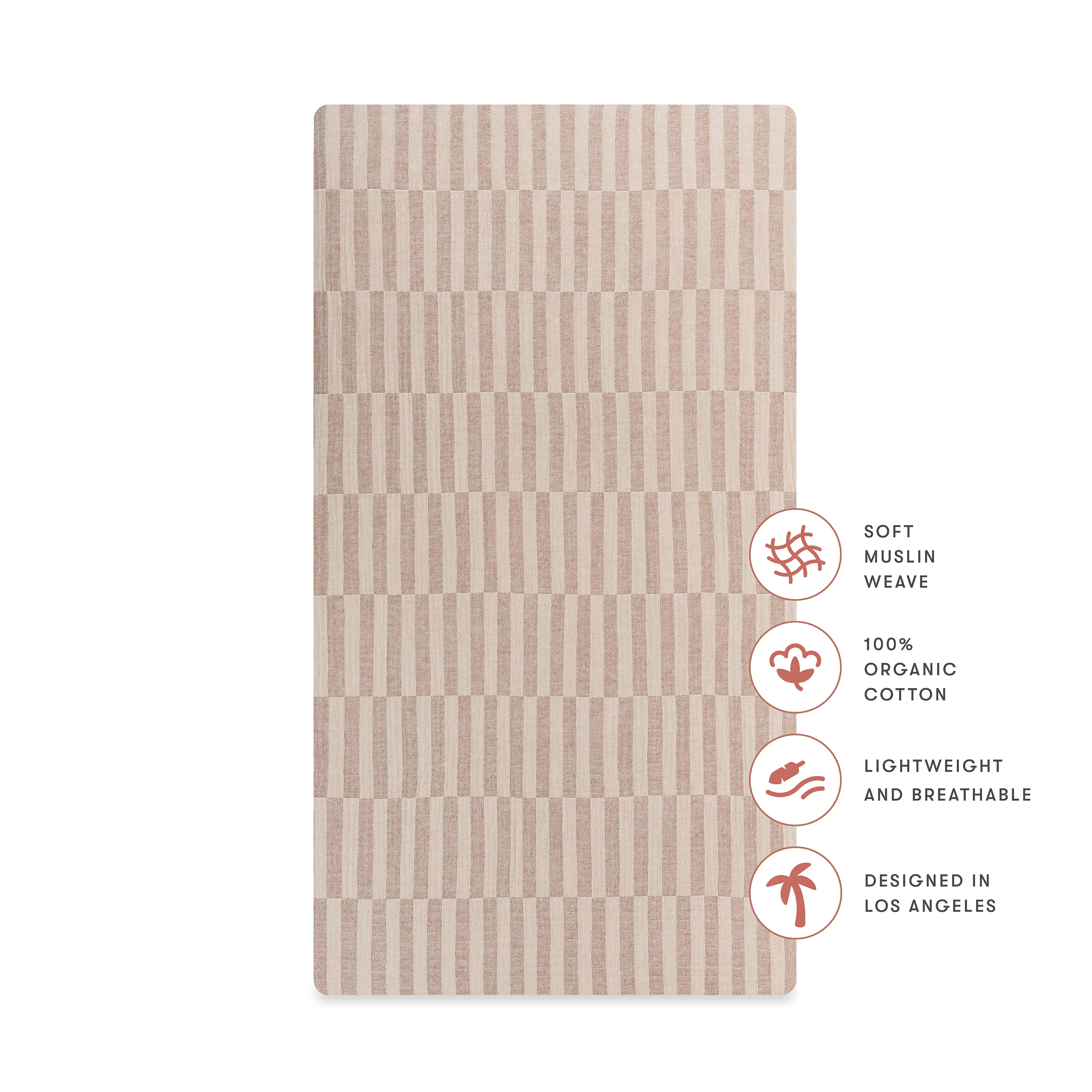 Crib Sheet in GOTS Certified Organic Muslin Cotton - Image 147