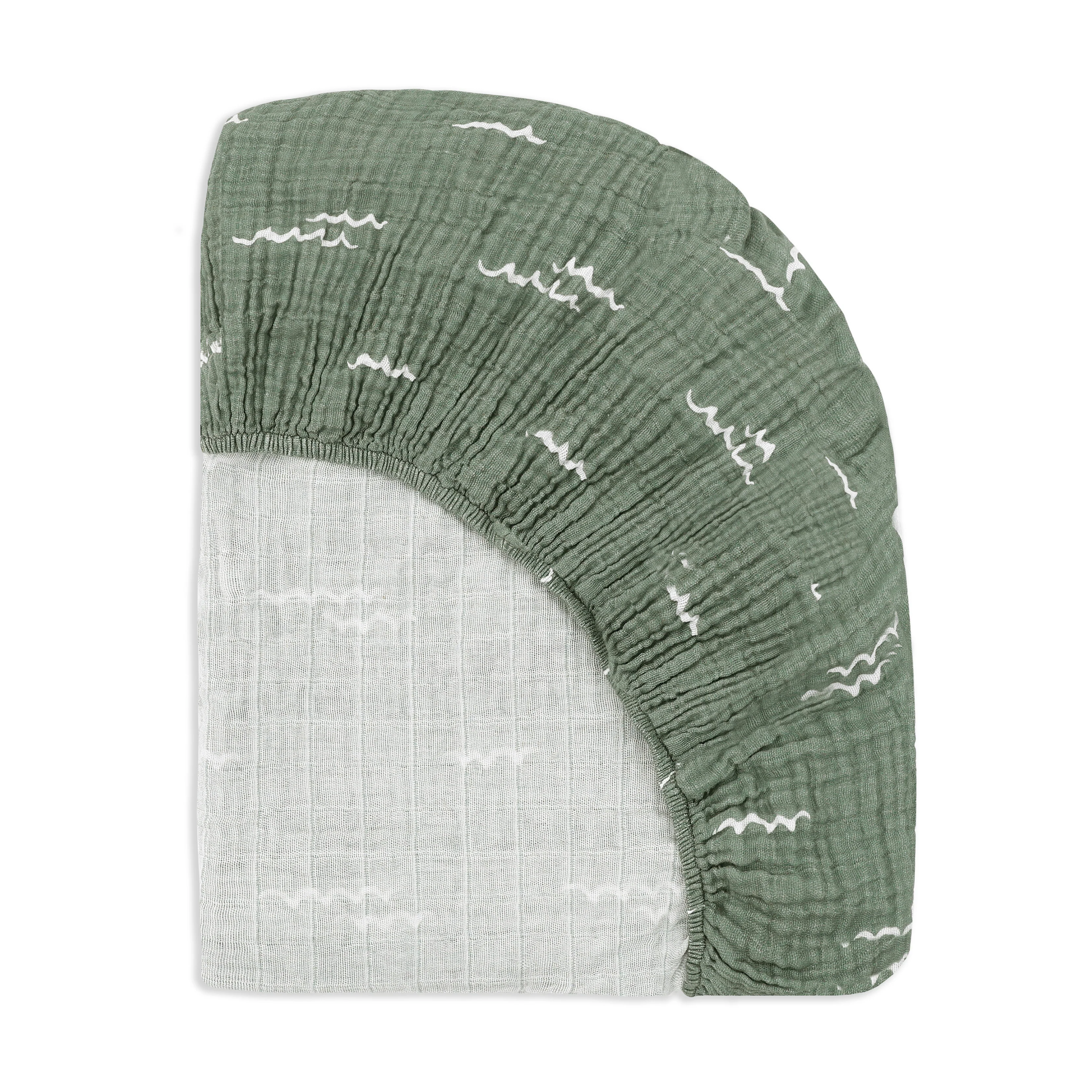 Crib Sheet in GOTS Certified Organic Muslin Cotton - Image 16