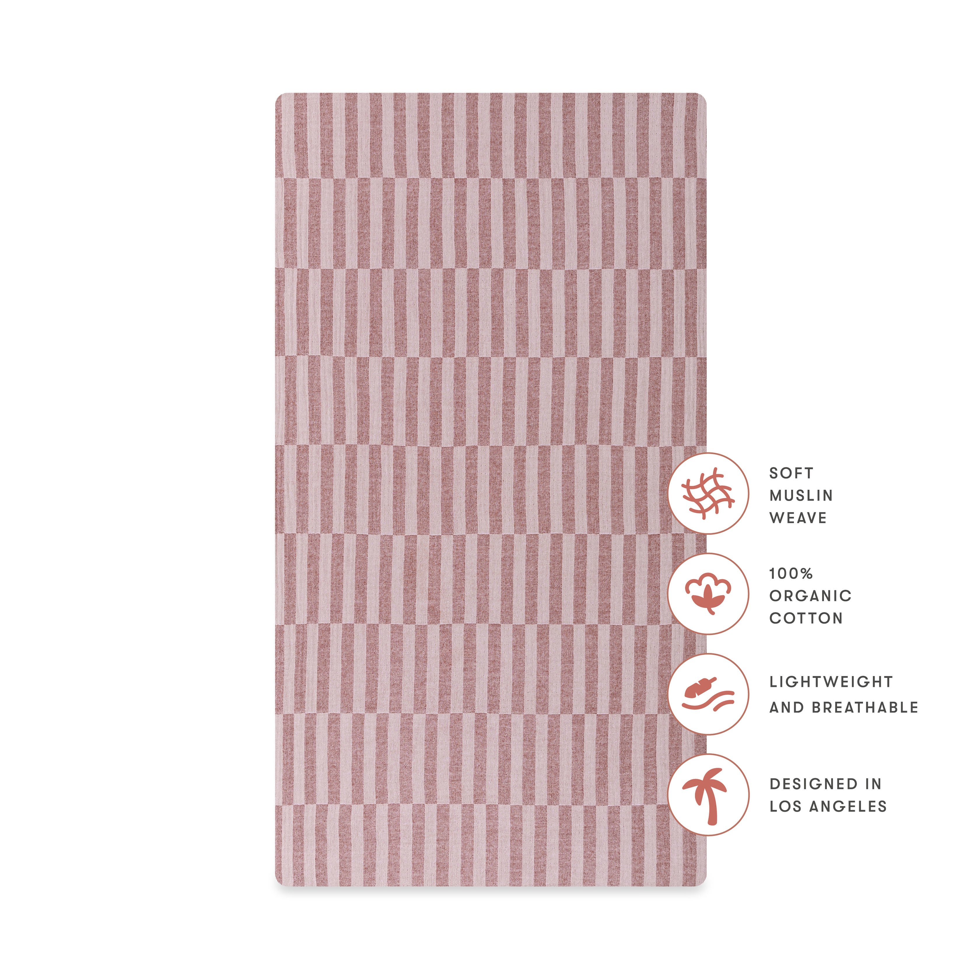 Crib Sheet in GOTS Certified Organic Muslin Cotton - Image 25