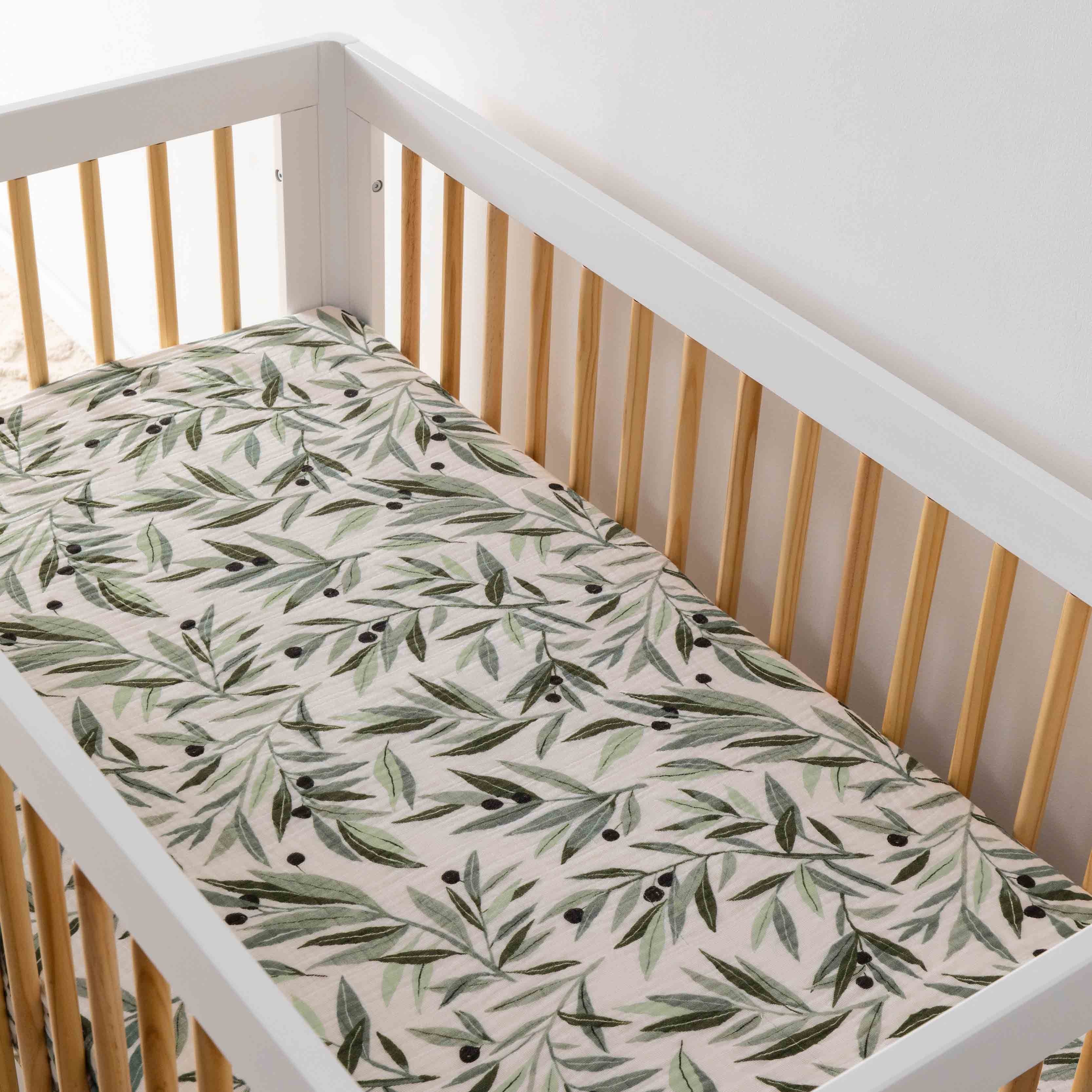 Crib Sheet in GOTS Certified Organic Muslin Cotton - Image 28