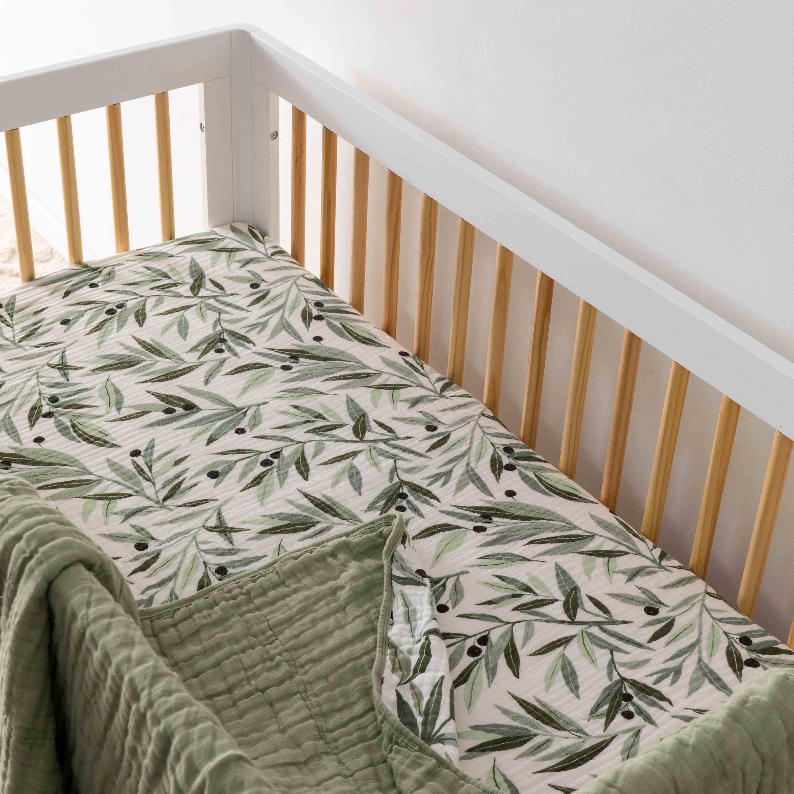 Crib Sheet in GOTS Certified Organic Muslin Cotton - Image 30