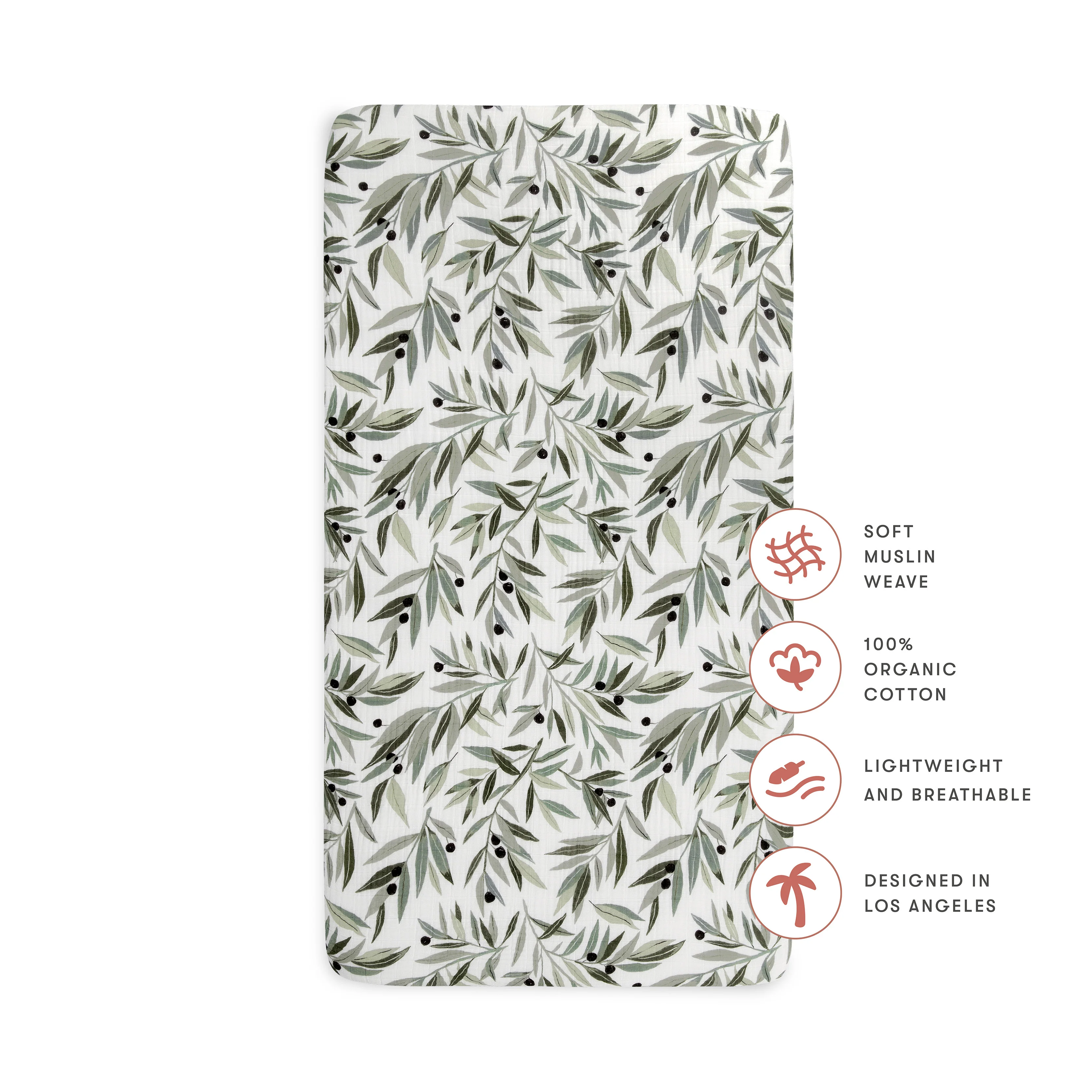 Crib Sheet in GOTS Certified Organic Muslin Cotton - Image 33