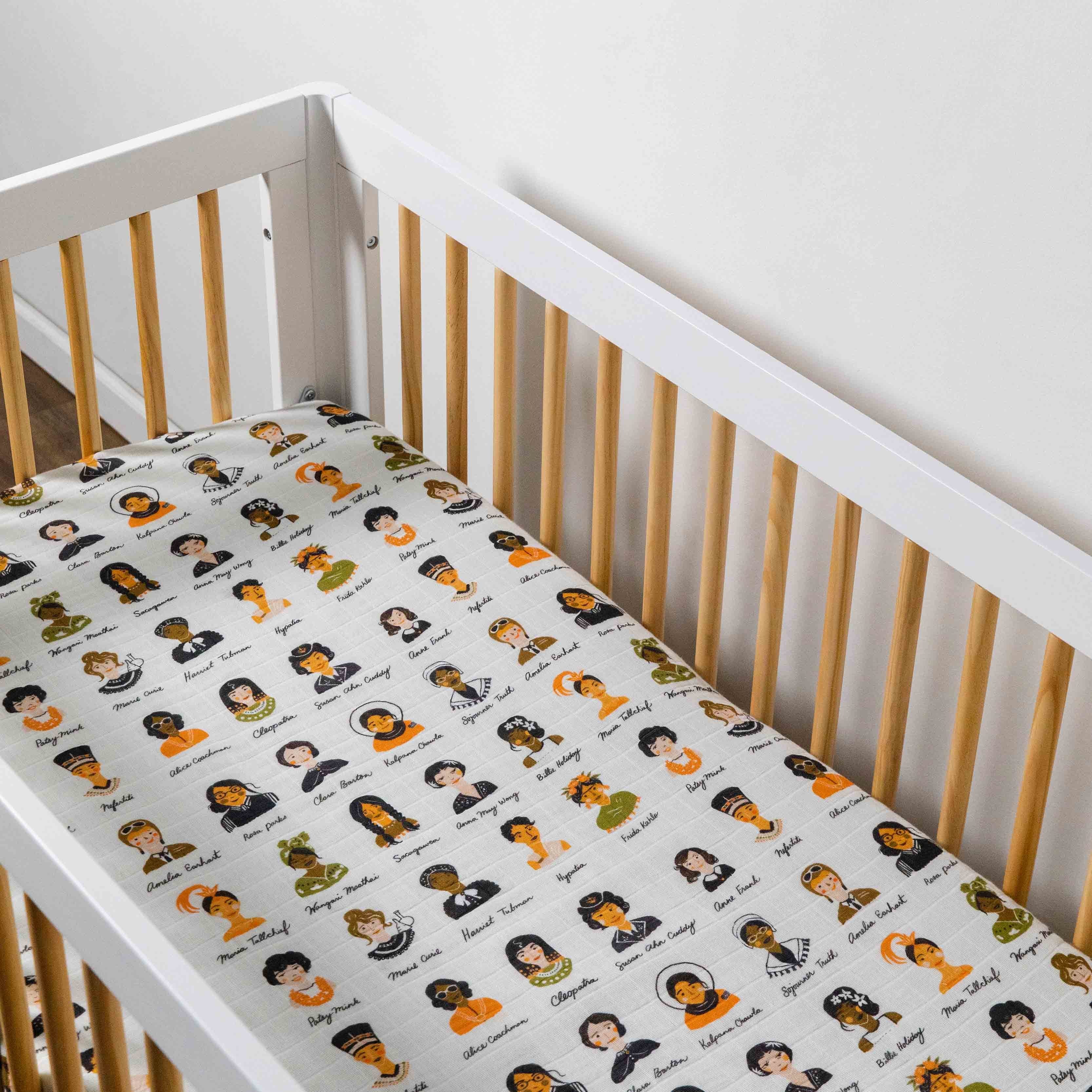 Crib Sheet in GOTS Certified Organic Muslin Cotton - Image 36