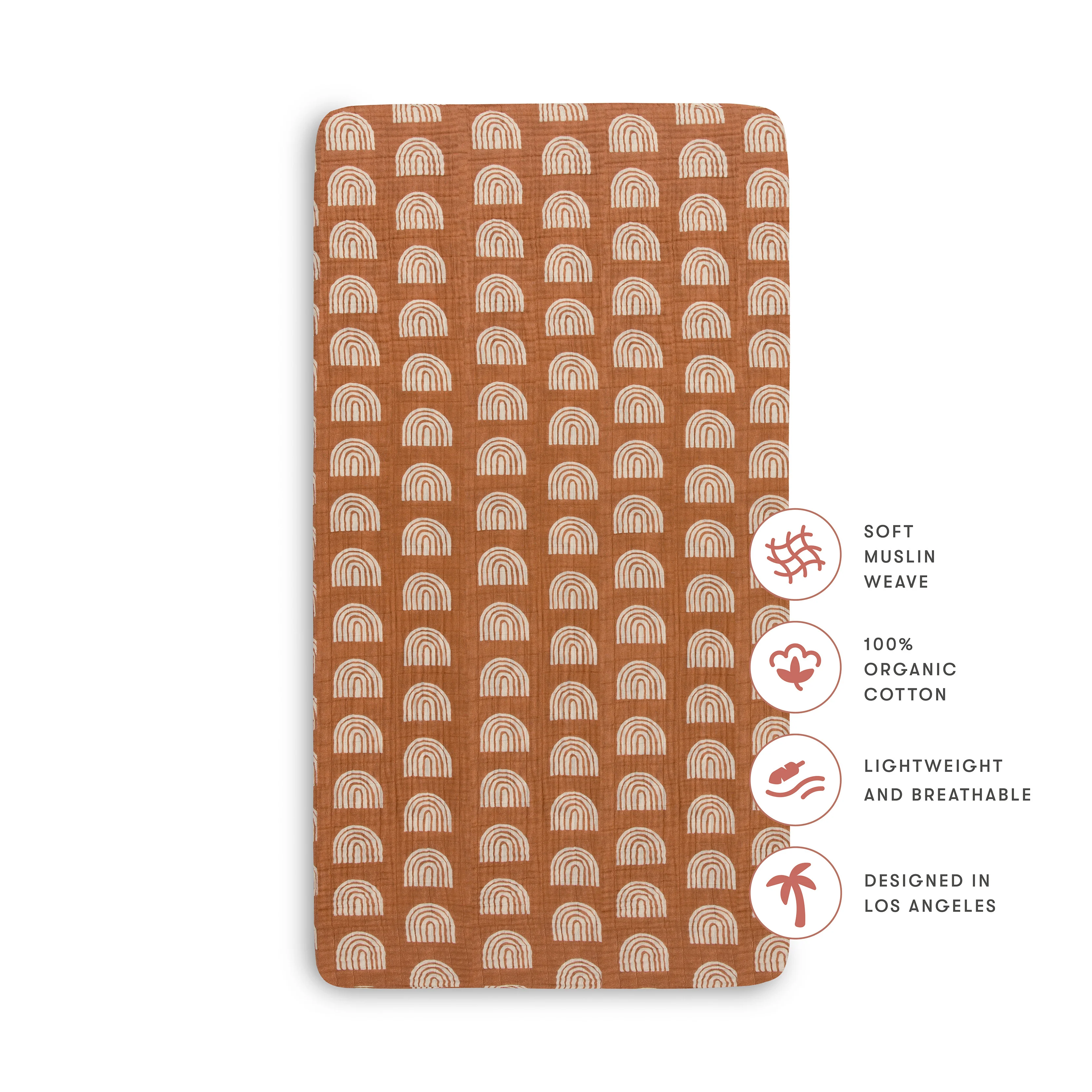 Crib Sheet in GOTS Certified Organic Muslin Cotton - Image 5