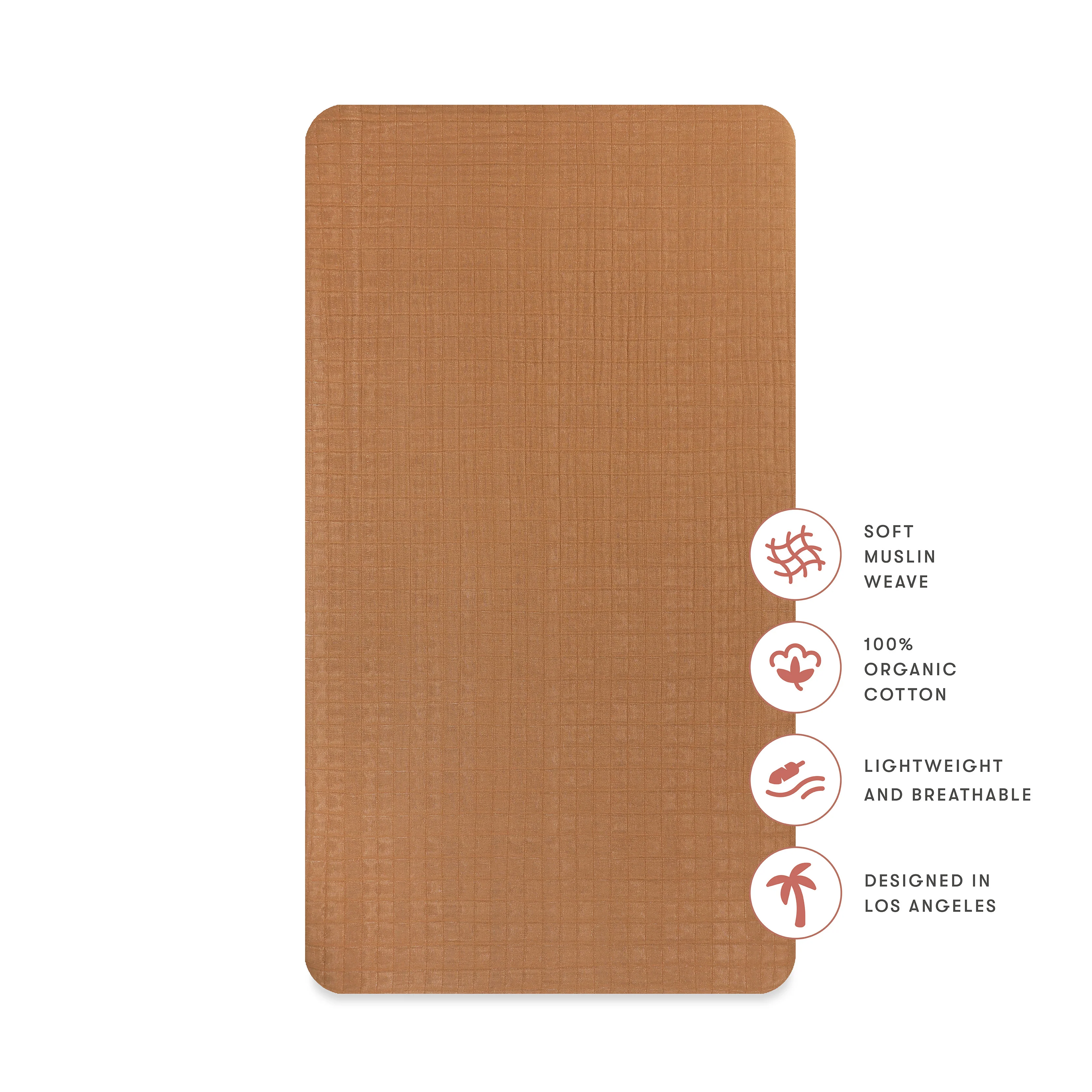 Crib Sheet in GOTS Certified Organic Muslin Cotton - Image 68