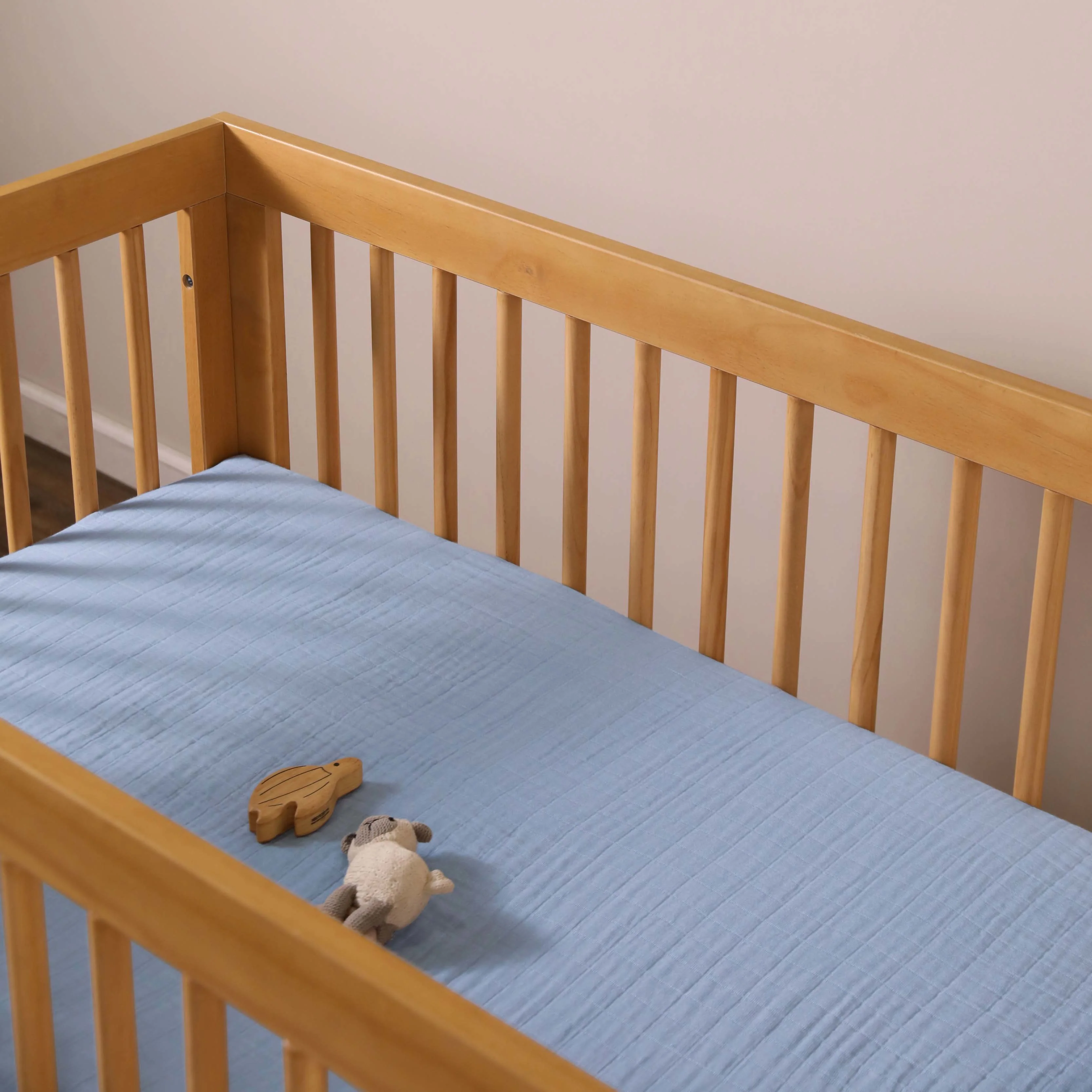 Crib Sheet in GOTS Certified Organic Muslin Cotton - Image 71