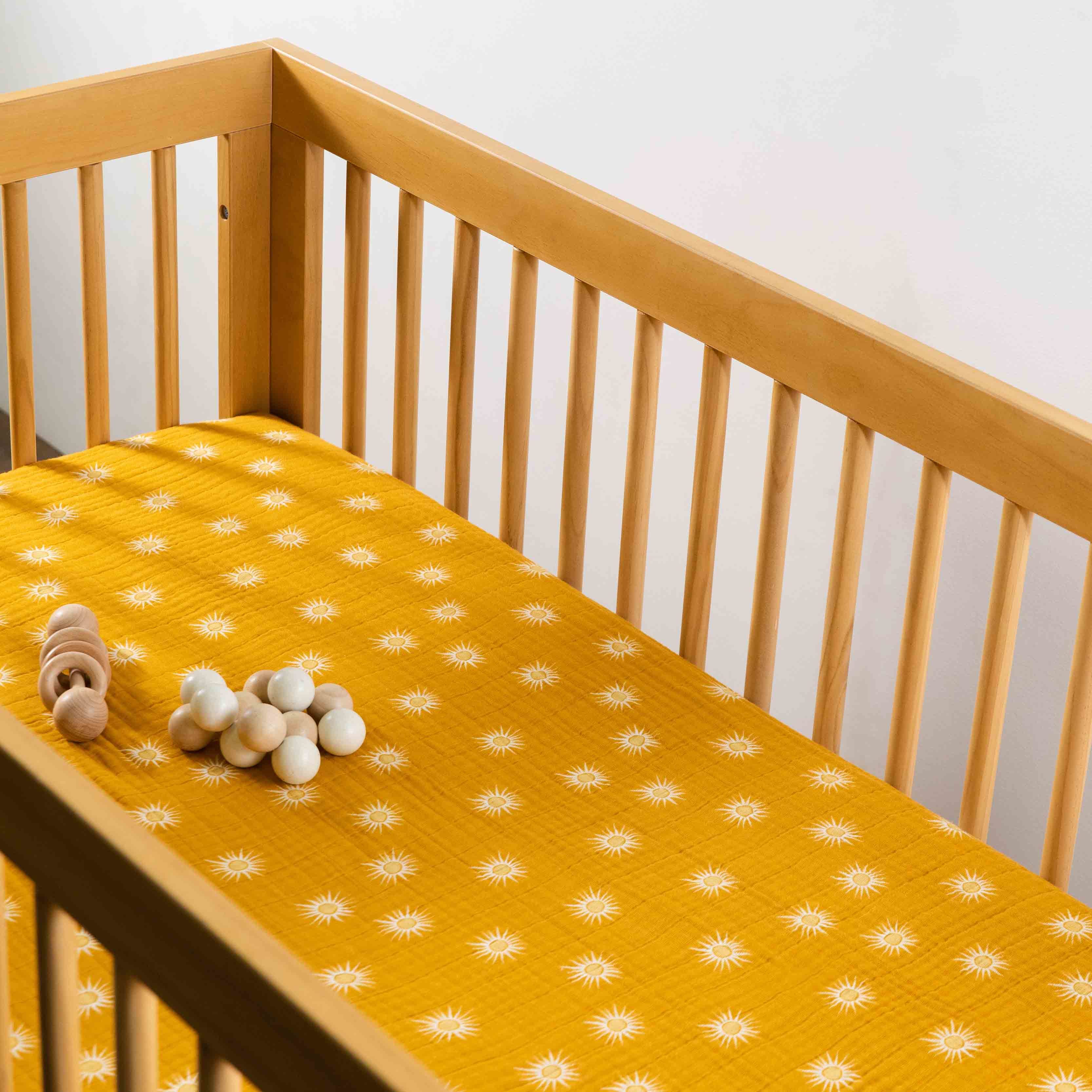 Crib Sheet in GOTS Certified Organic Muslin Cotton - Image 82