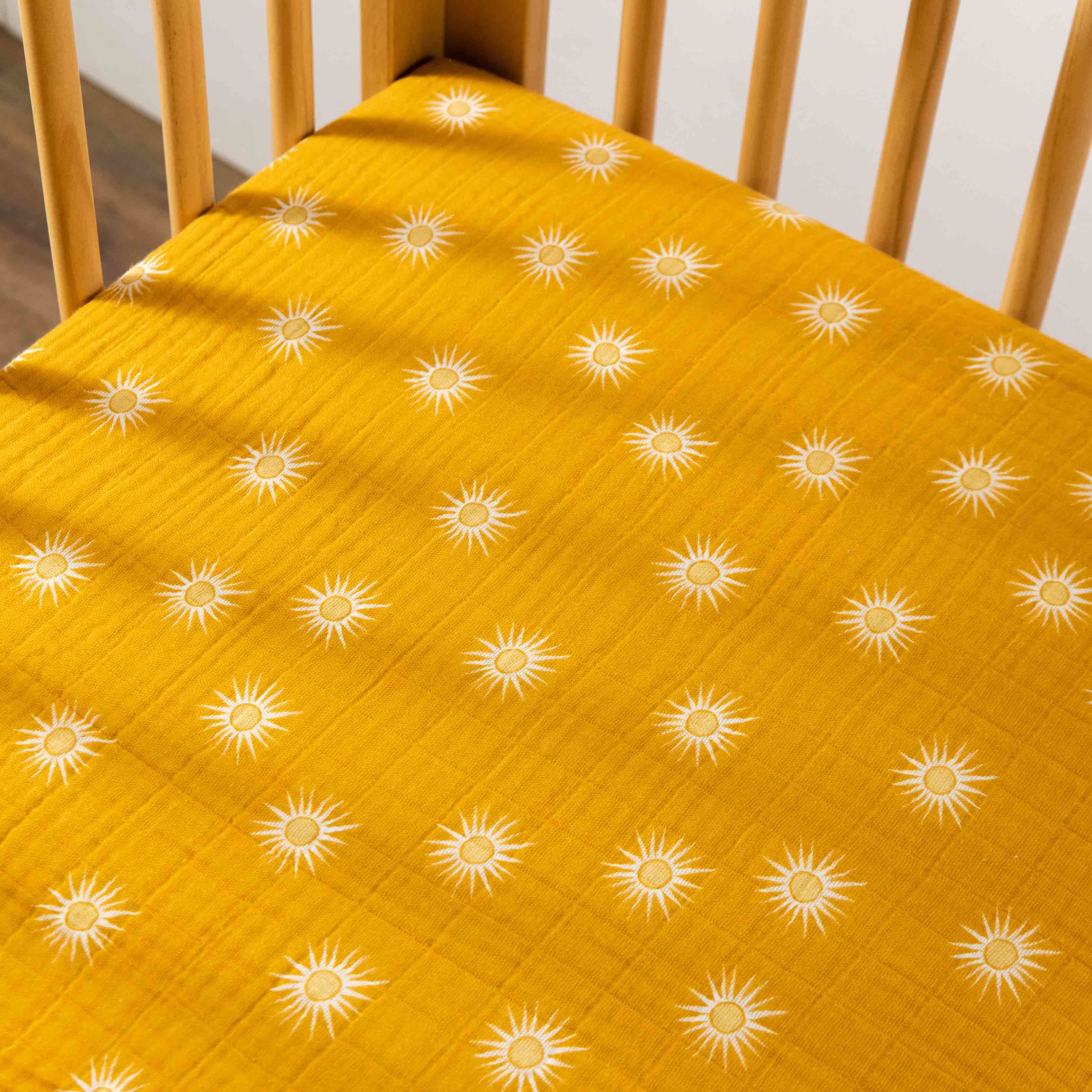 Crib Sheet in GOTS Certified Organic Muslin Cotton - Image 83