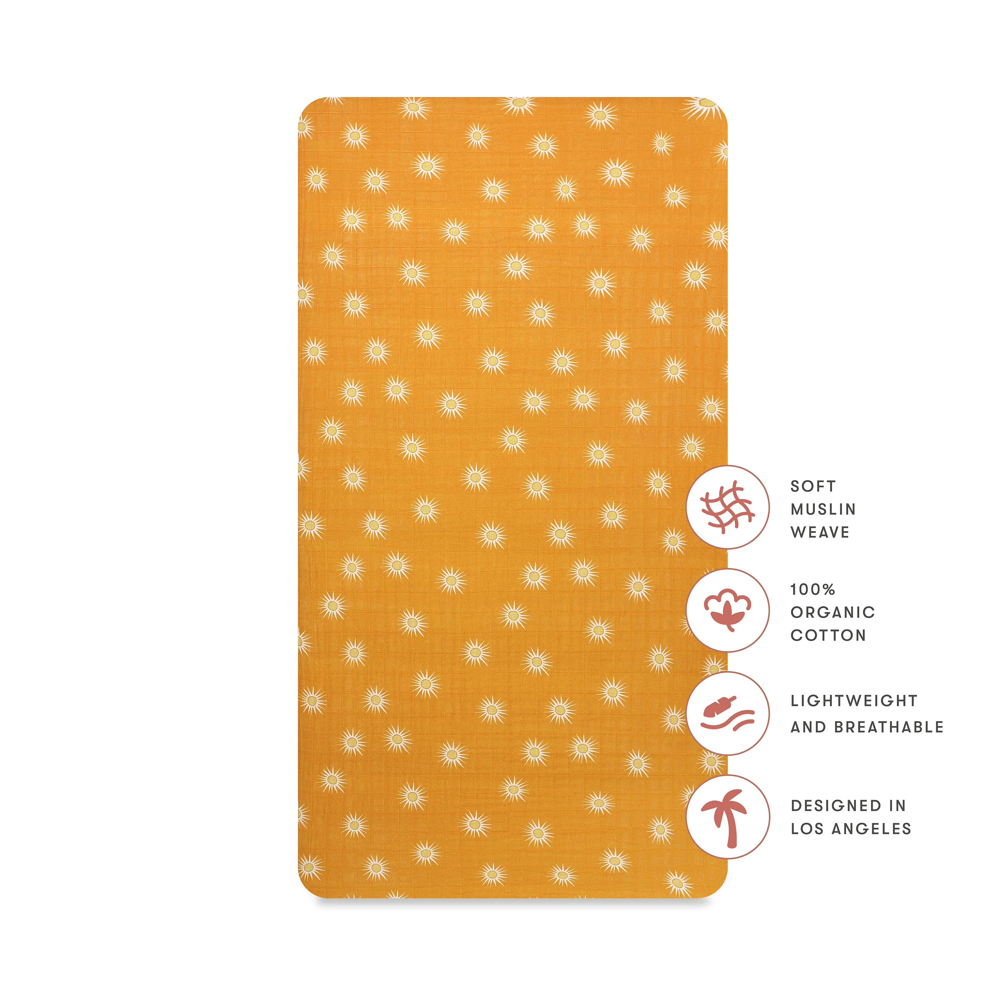 Crib Sheet in GOTS Certified Organic Muslin Cotton - Image 90