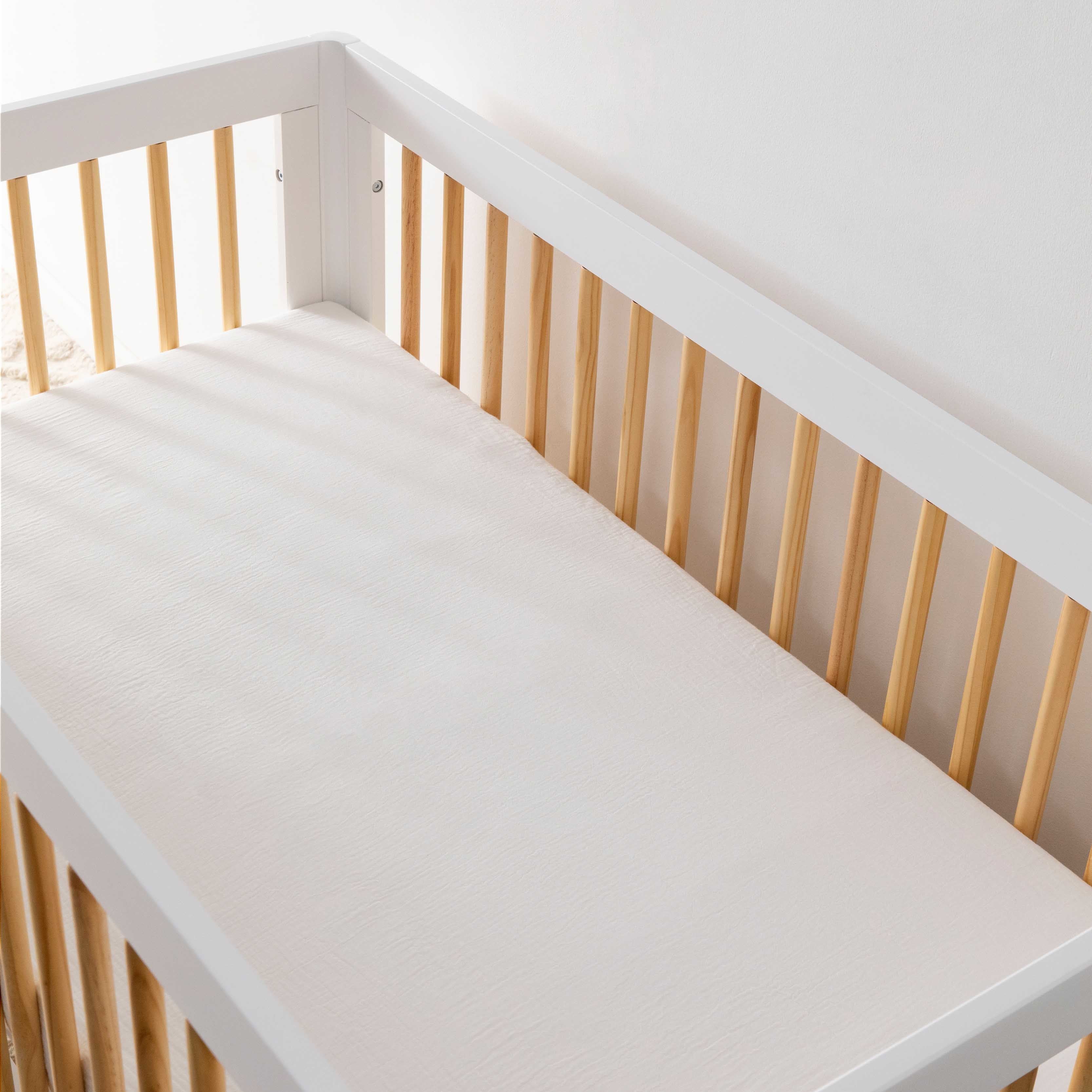 Crib Sheet in GOTS Certified Organic Muslin Cotton - Image 93
