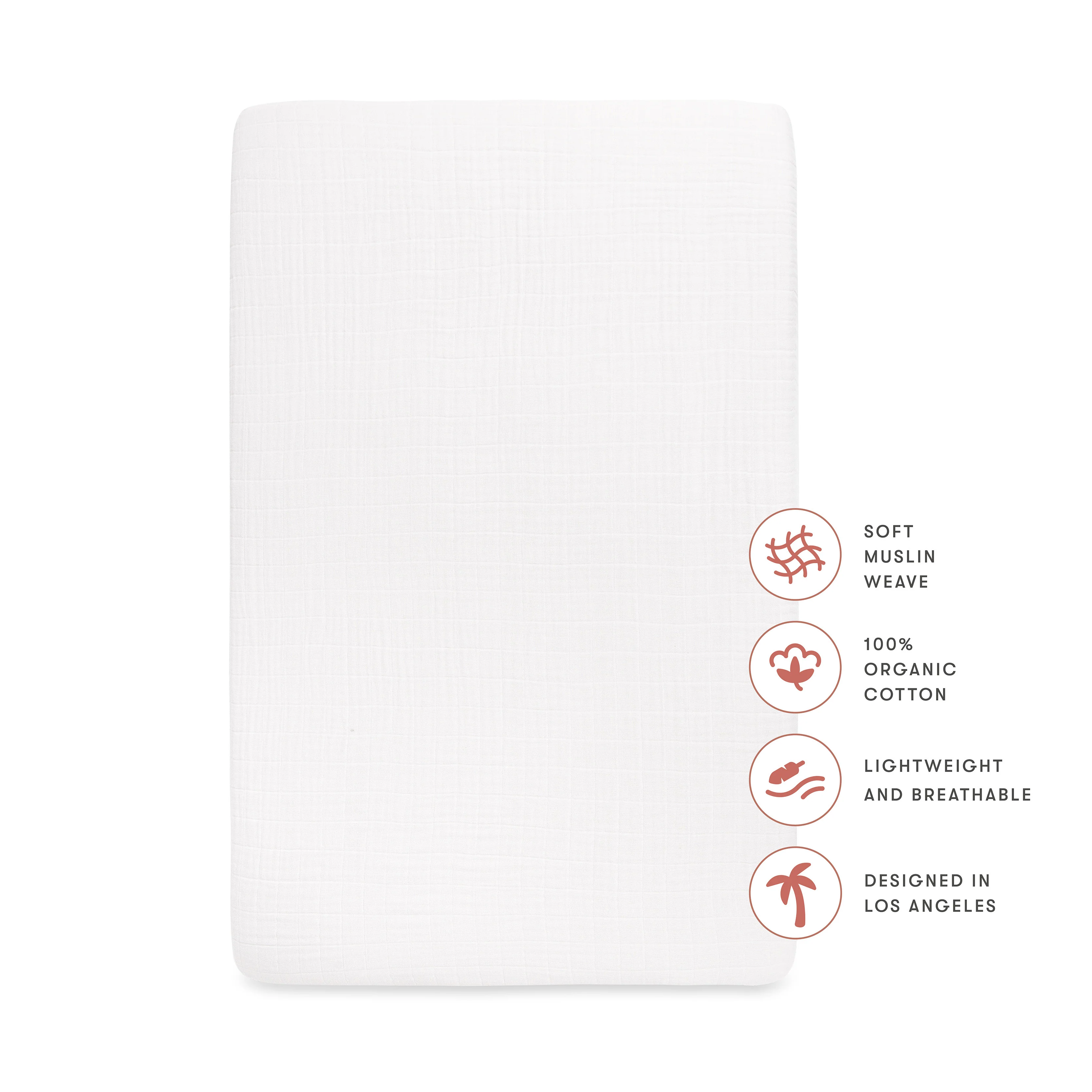 Crib Sheet in GOTS Certified Organic Muslin Cotton - Image 97