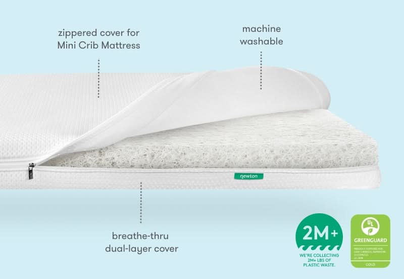 Newton Extra Mini Crib Mattress Cover - Image 5