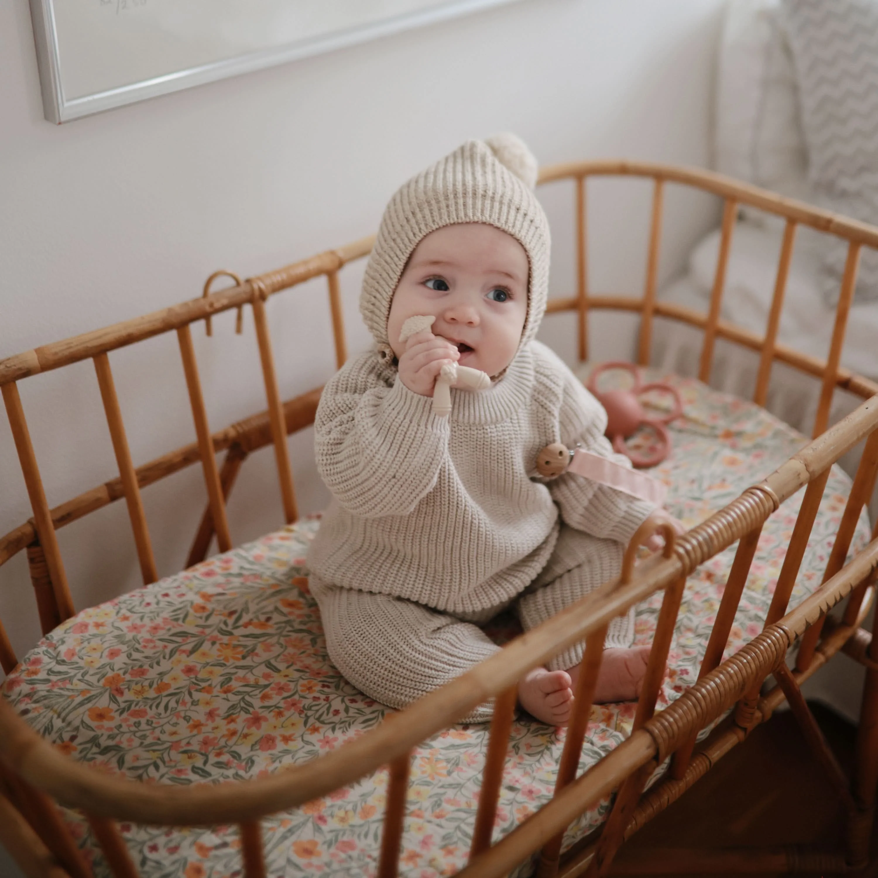 Mushie Extra Soft Muslin Crib Sheet - Image 12