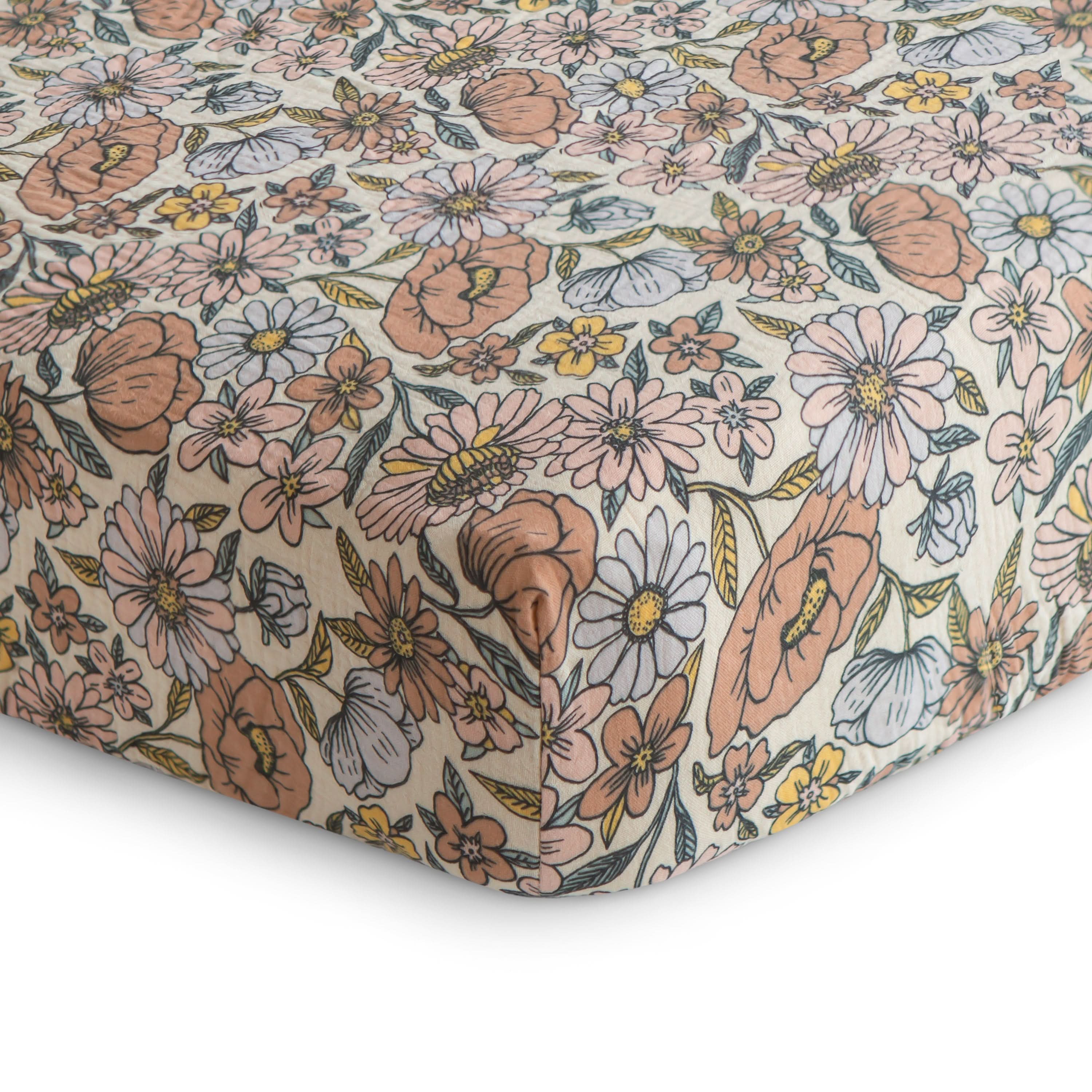 Mushie Extra Soft Muslin Crib Sheet - Image 42