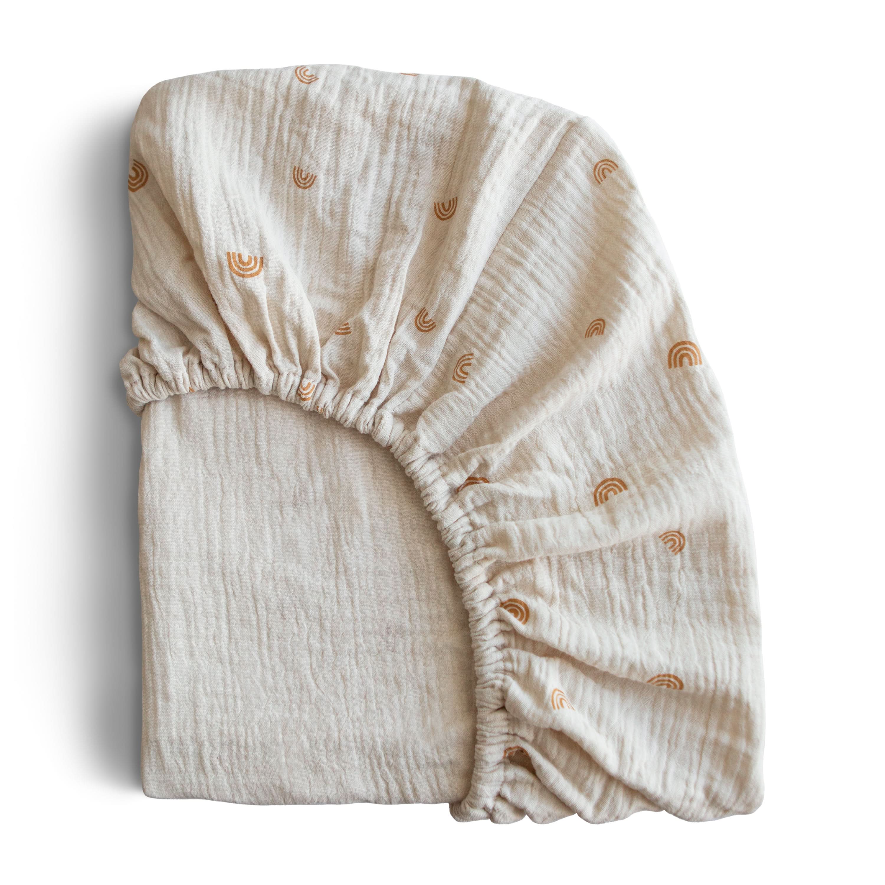Mushie Extra Soft Muslin Crib Sheet - Image 52
