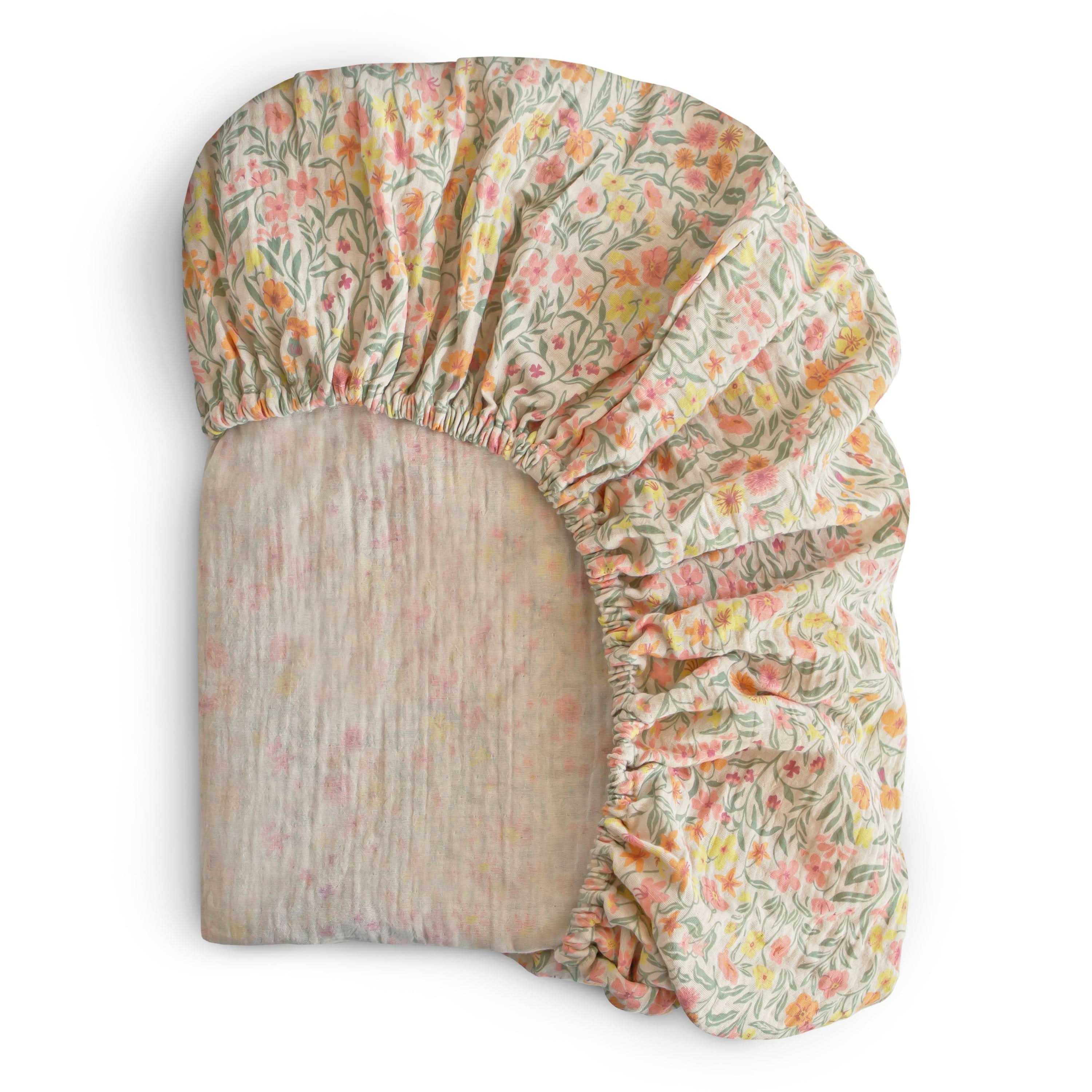 Mushie Extra Soft Muslin Crib Sheet - Image 9