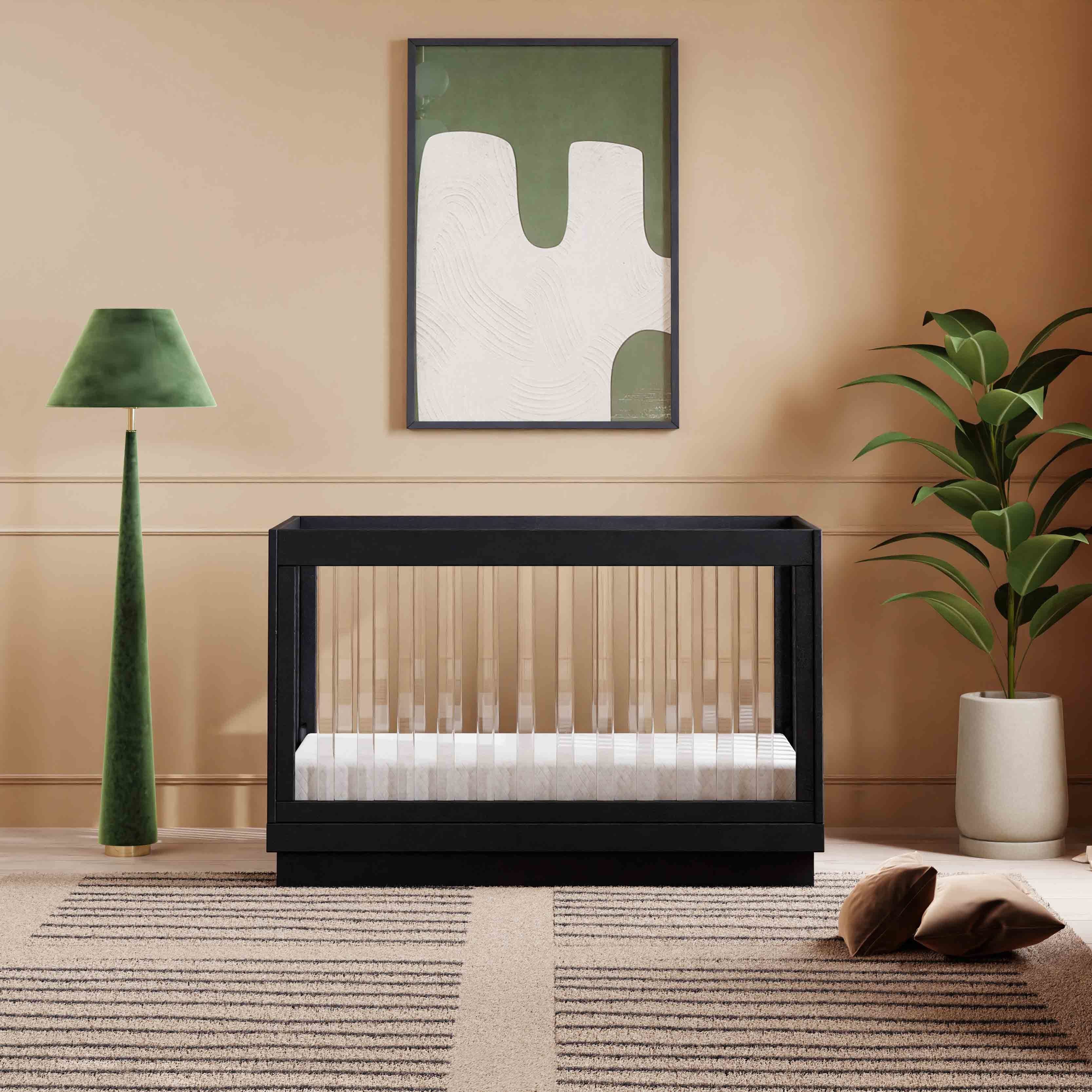 Harlow Acrylic 3-in-1 Convertible Crib with Toddler Bed Conversion Kit - Image 11