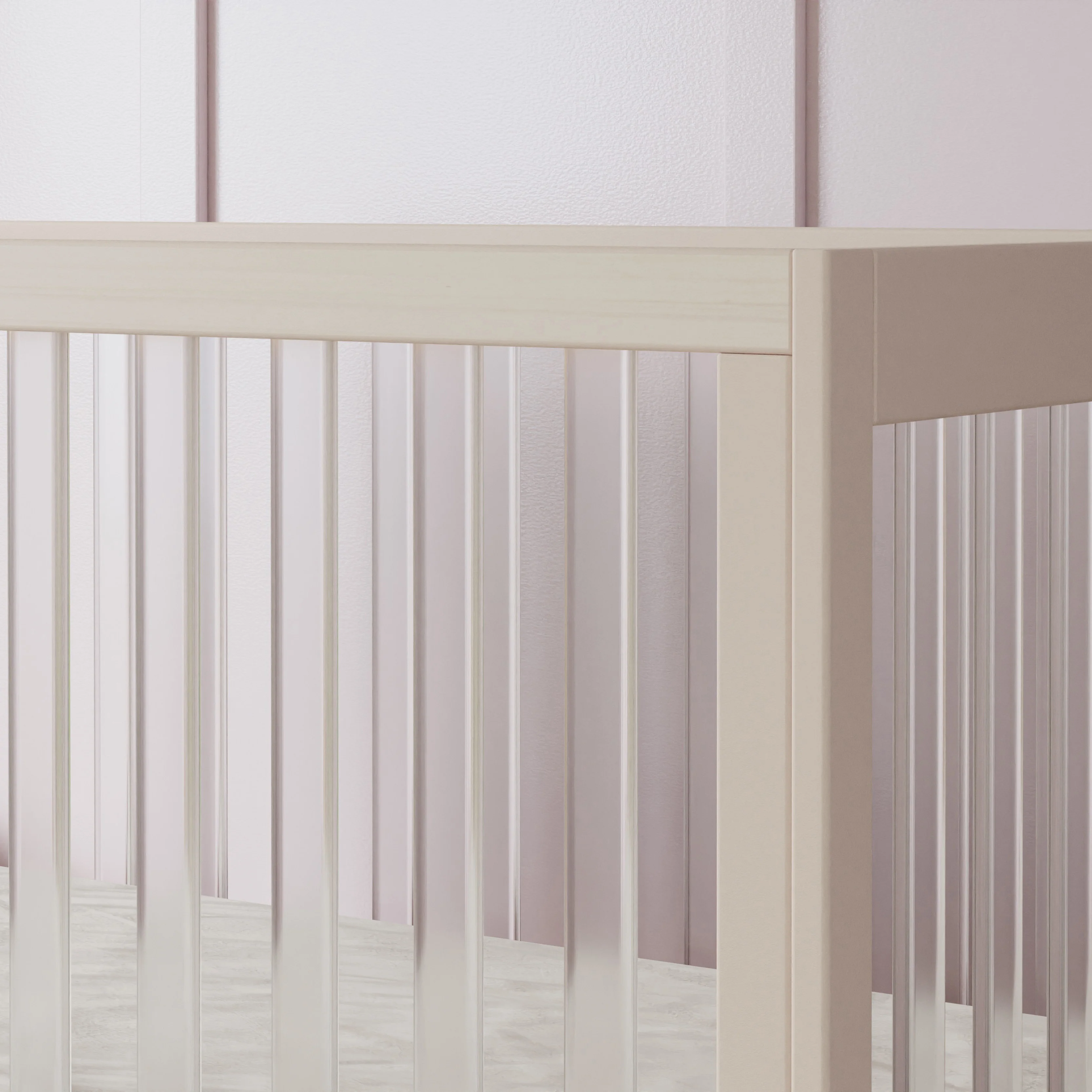 Harlow Acrylic 3-in-1 Convertible Crib with Toddler Bed Conversion Kit - Image 26