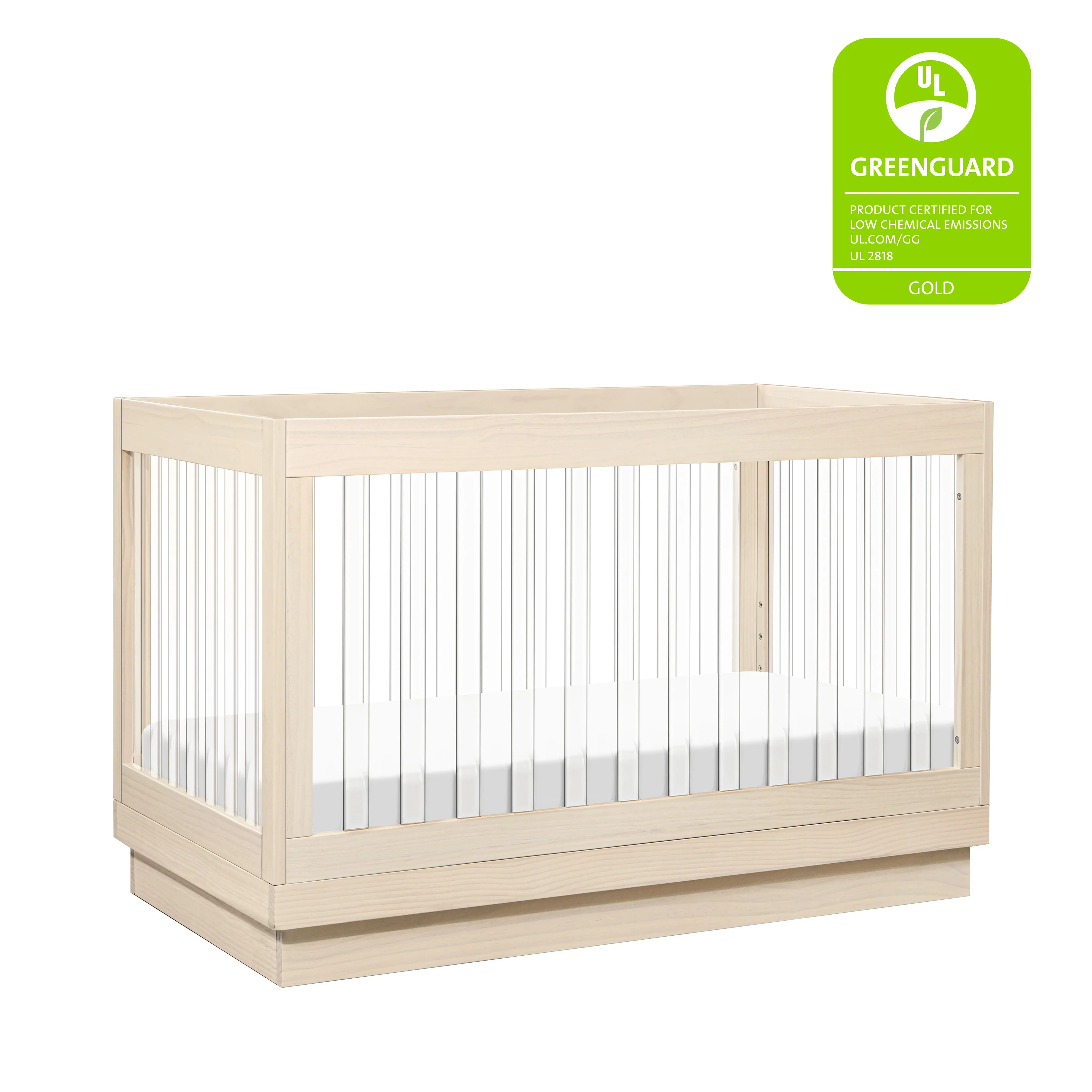 Harlow Acrylic 3-in-1 Convertible Crib with Toddler Bed Conversion Kit - Image 29