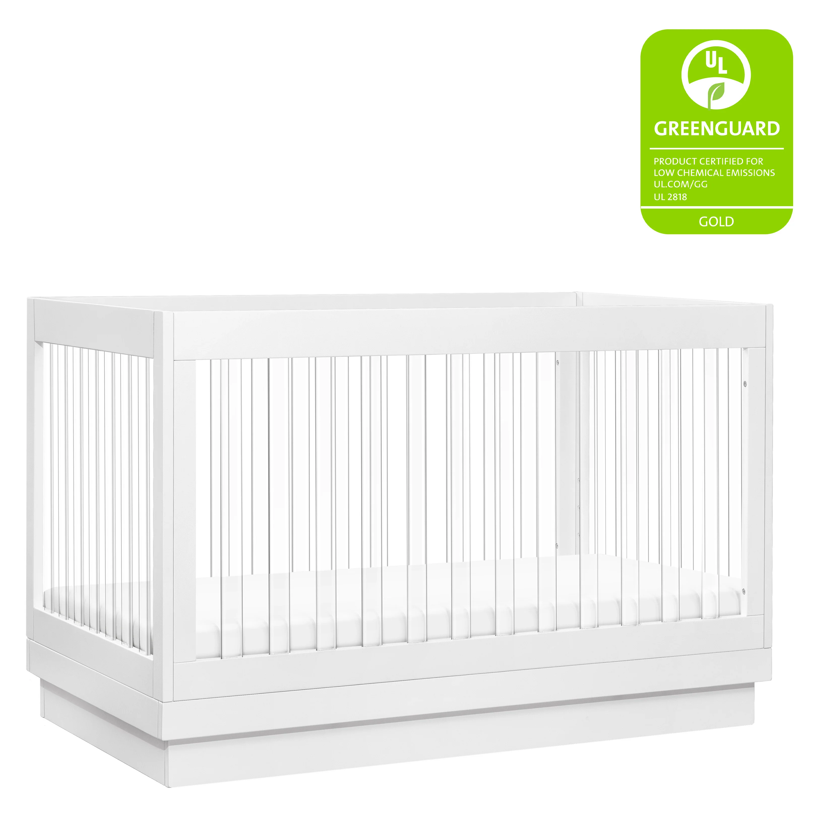 Harlow Acrylic 3-in-1 Convertible Crib with Toddler Bed Conversion Kit - Image 6