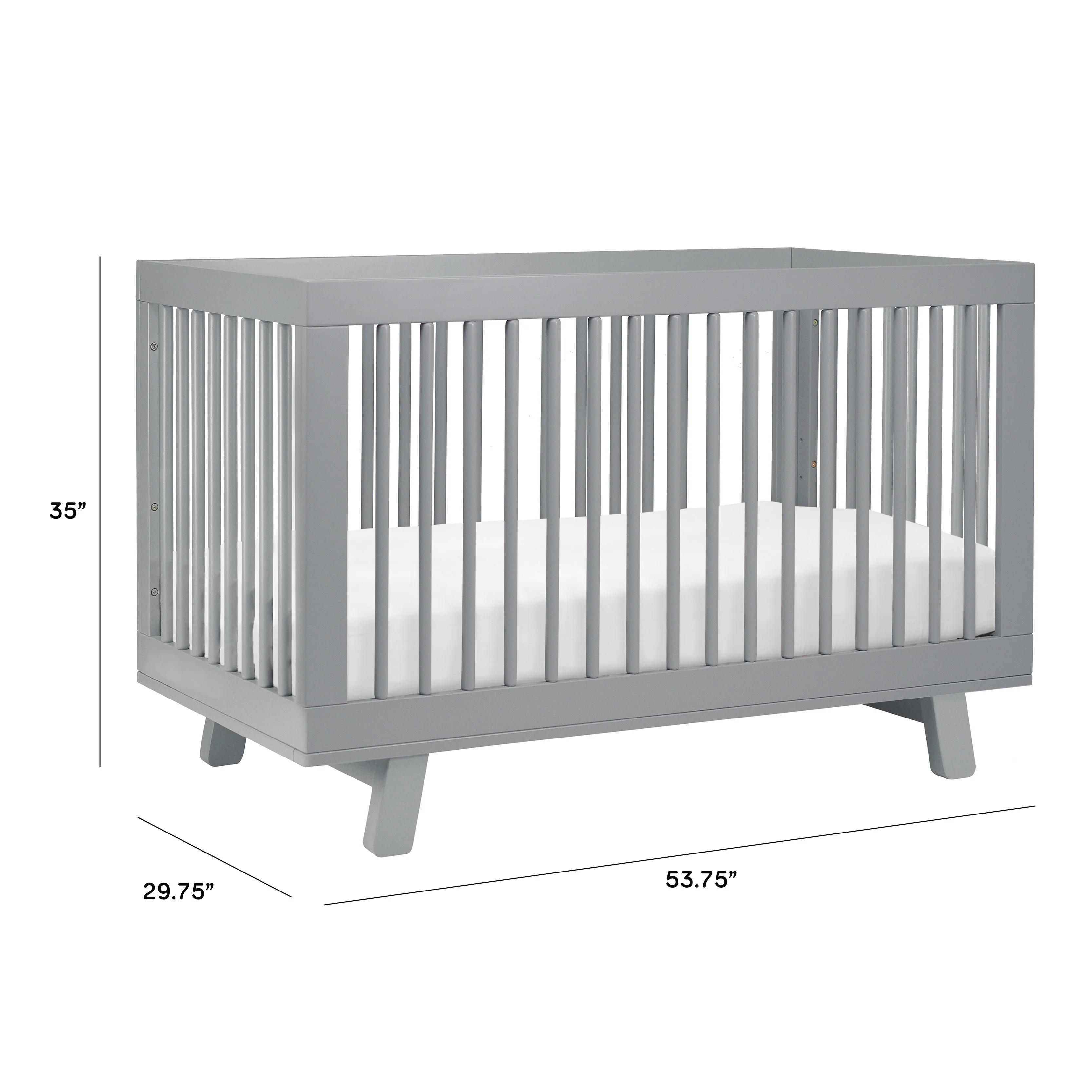 Hudson 3-in-1 Convertible Crib with Toddler Bed Conversion Kit - Image 125