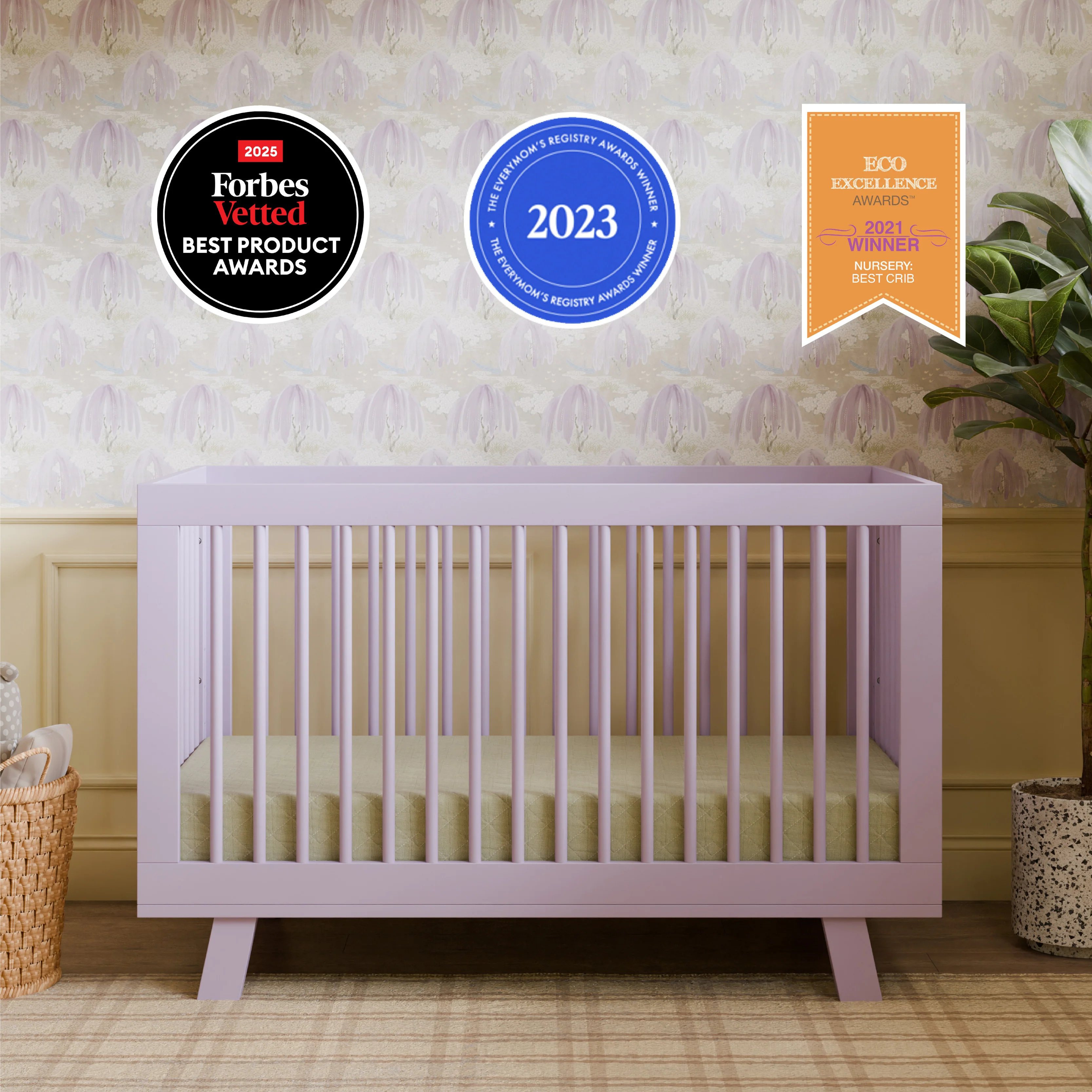 Hudson 3-in-1 Convertible Crib with Toddler Bed Conversion Kit - Image 141