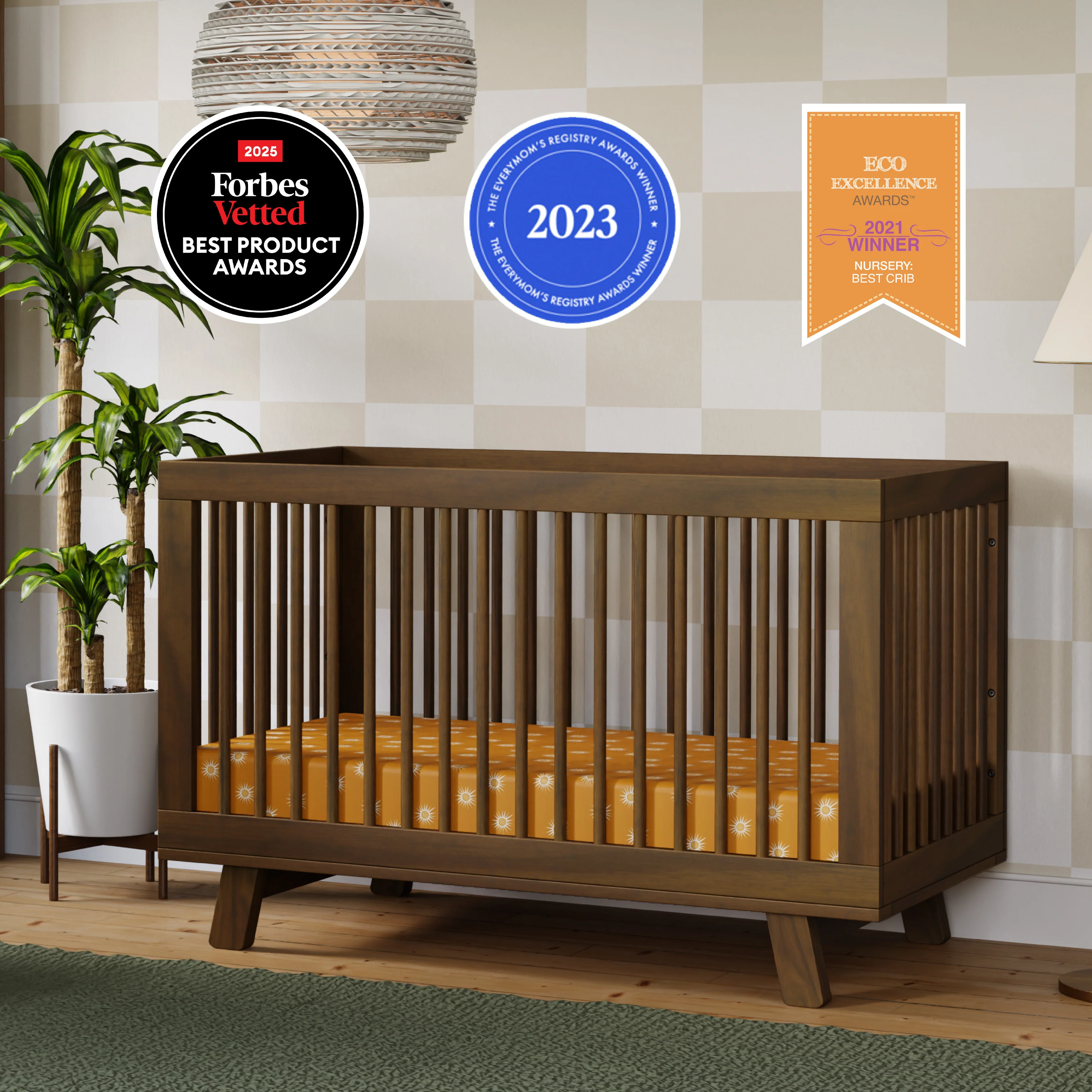 Hudson 3-in-1 Convertible Crib with Toddler Bed Conversion Kit - Image 35