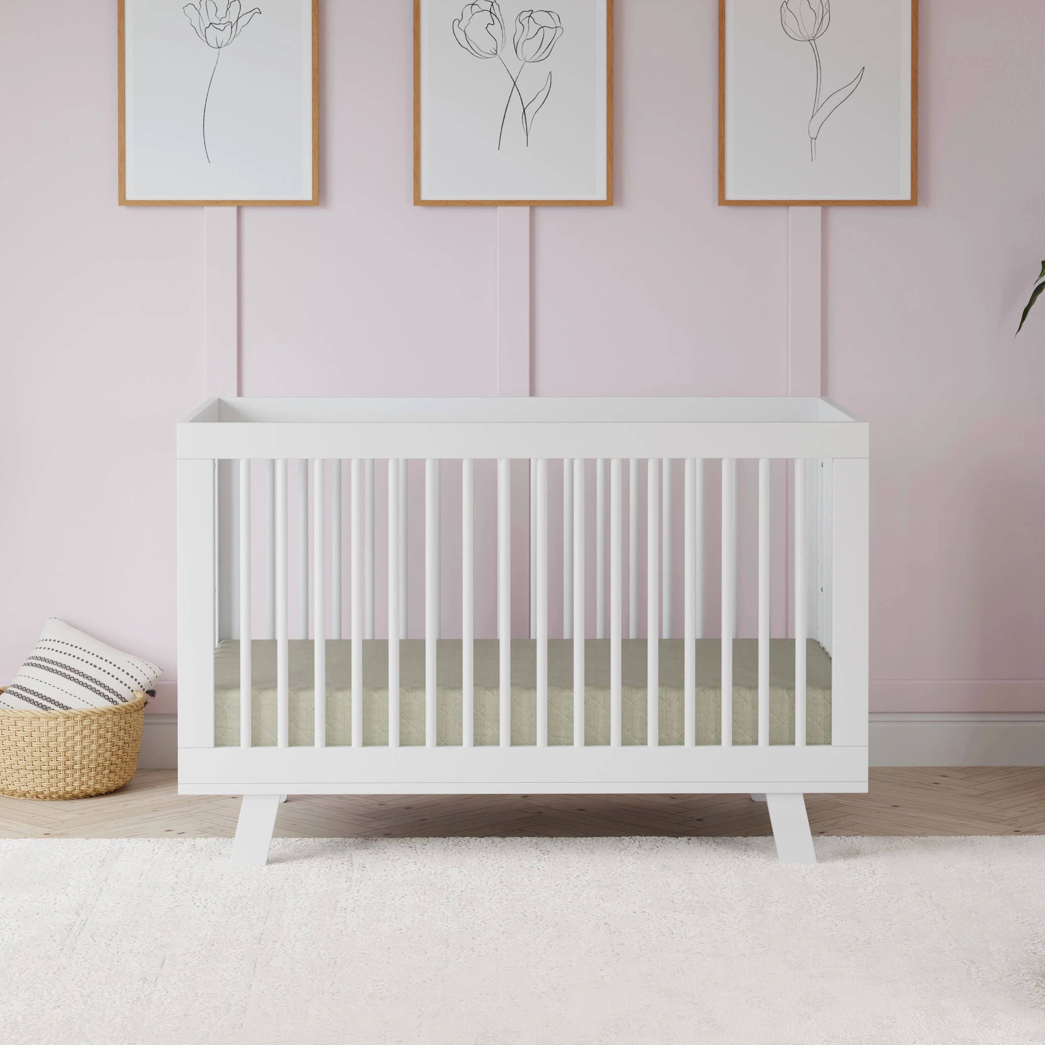 Hudson 3-in-1 Convertible Crib with Toddler Bed Conversion Kit - Image 89