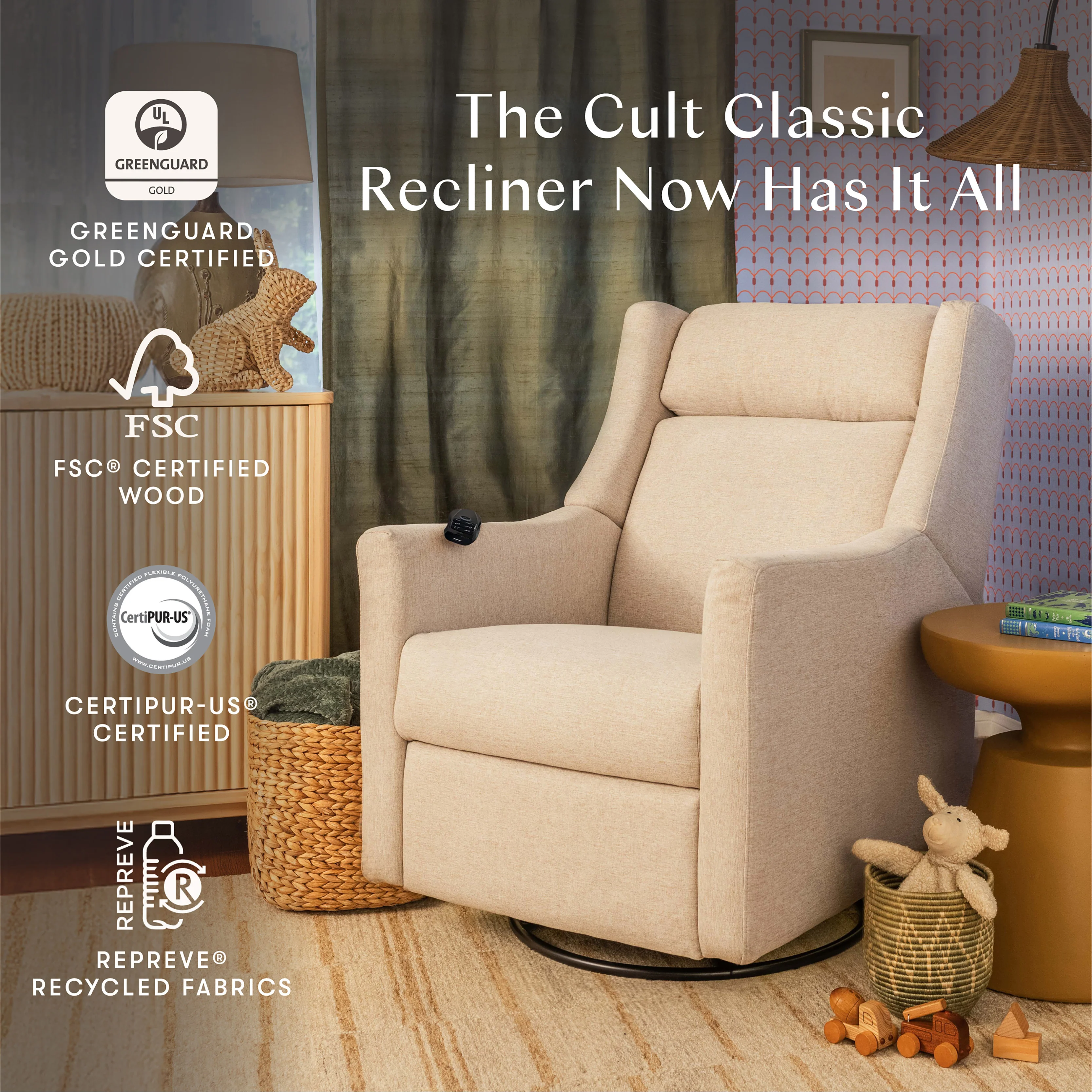 Kiwi Deluxe Power Recliner and Swivel Glider with Heat and Massage - Image 40