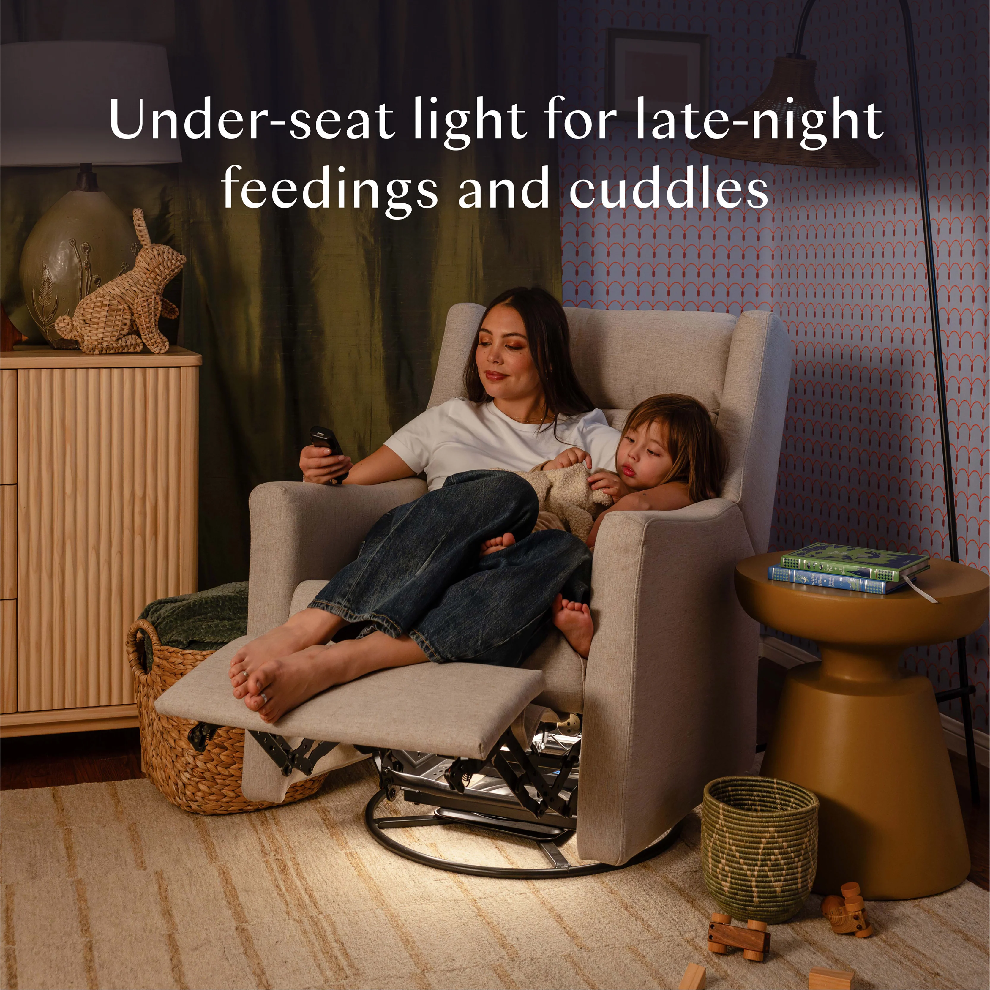 Kiwi Deluxe Power Recliner and Swivel Glider with Heat and Massage - Image 43