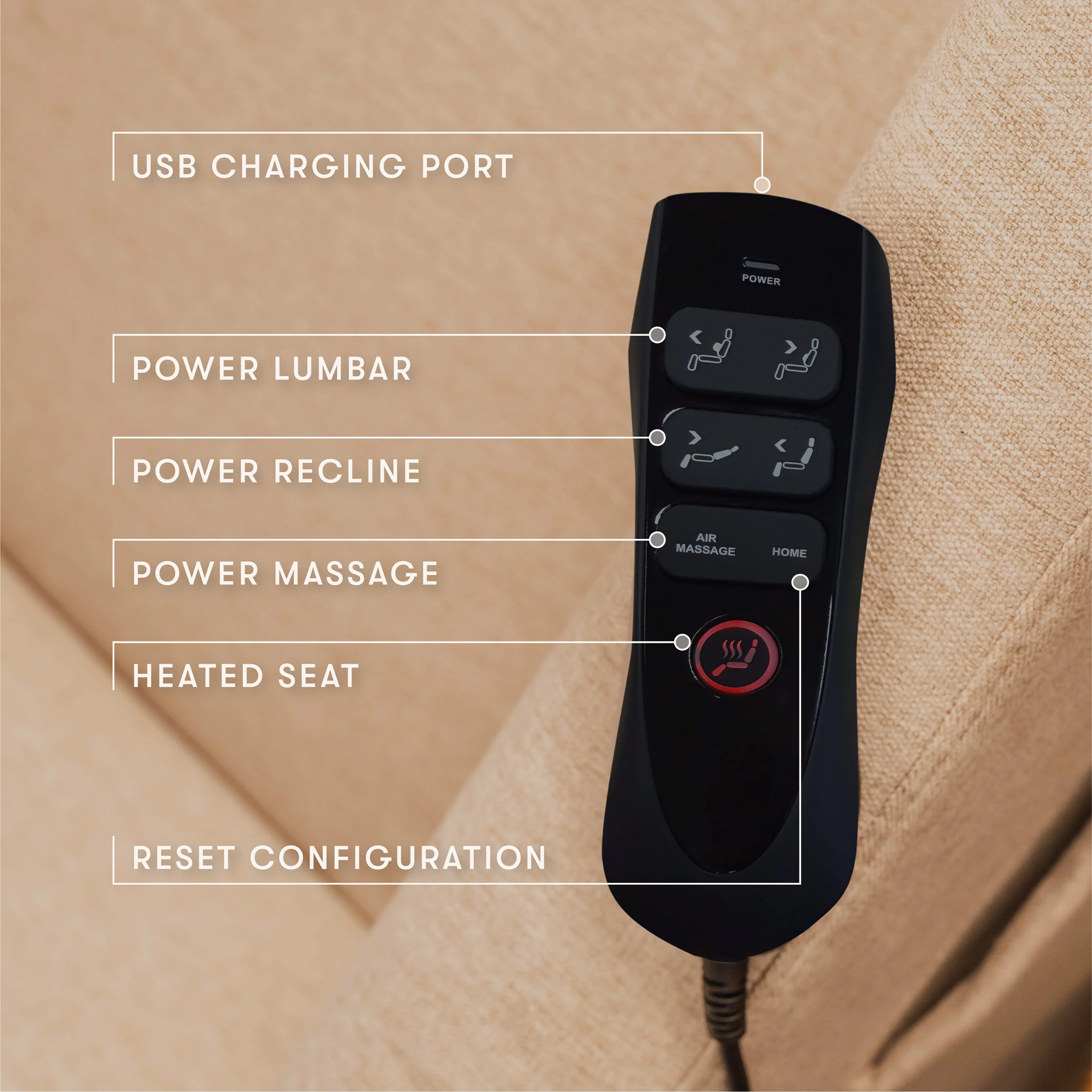 Kiwi Deluxe Power Recliner and Swivel Glider with Heat and Massage - Image 49