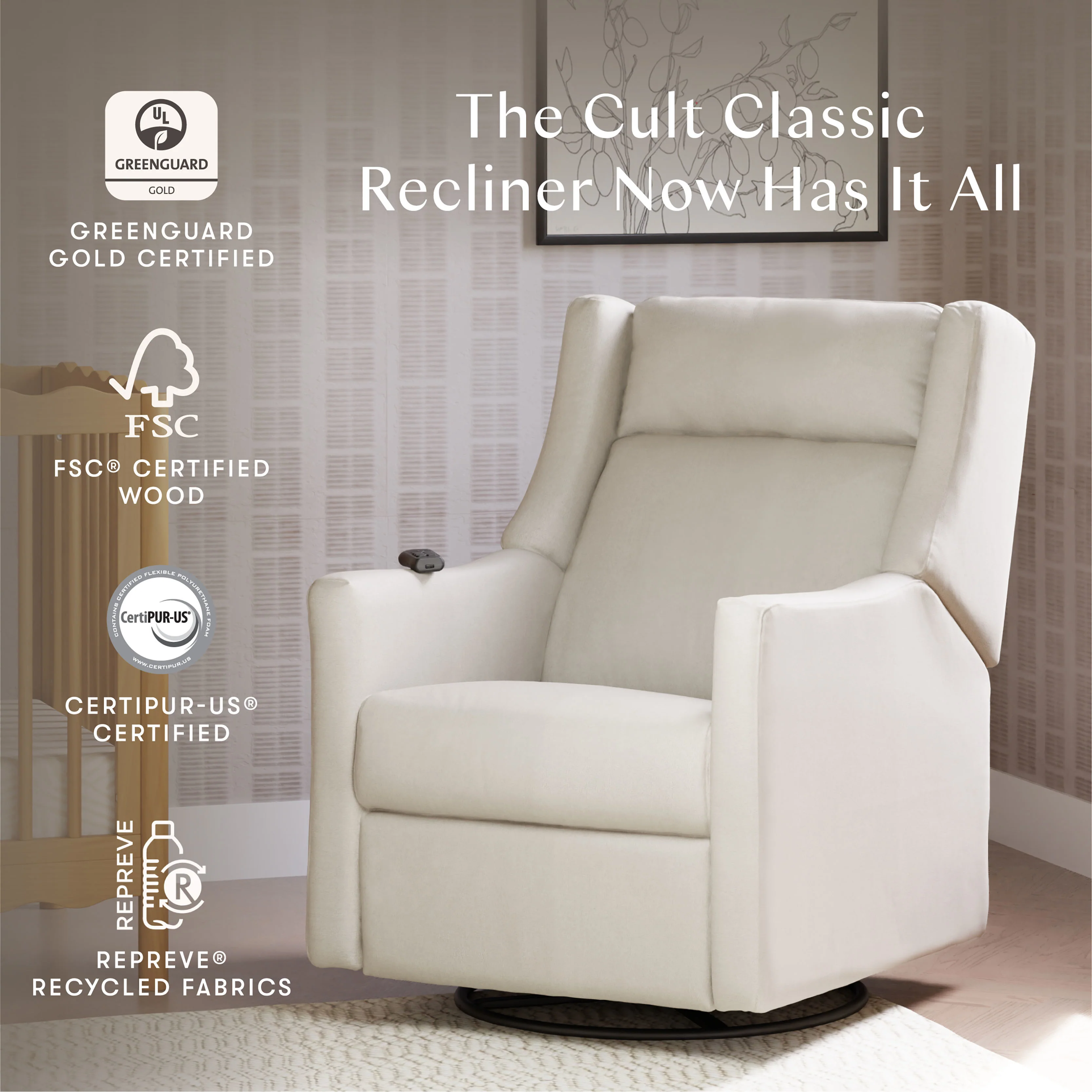 Kiwi Deluxe Power Recliner and Swivel Glider with Heat and Massage - Image 59