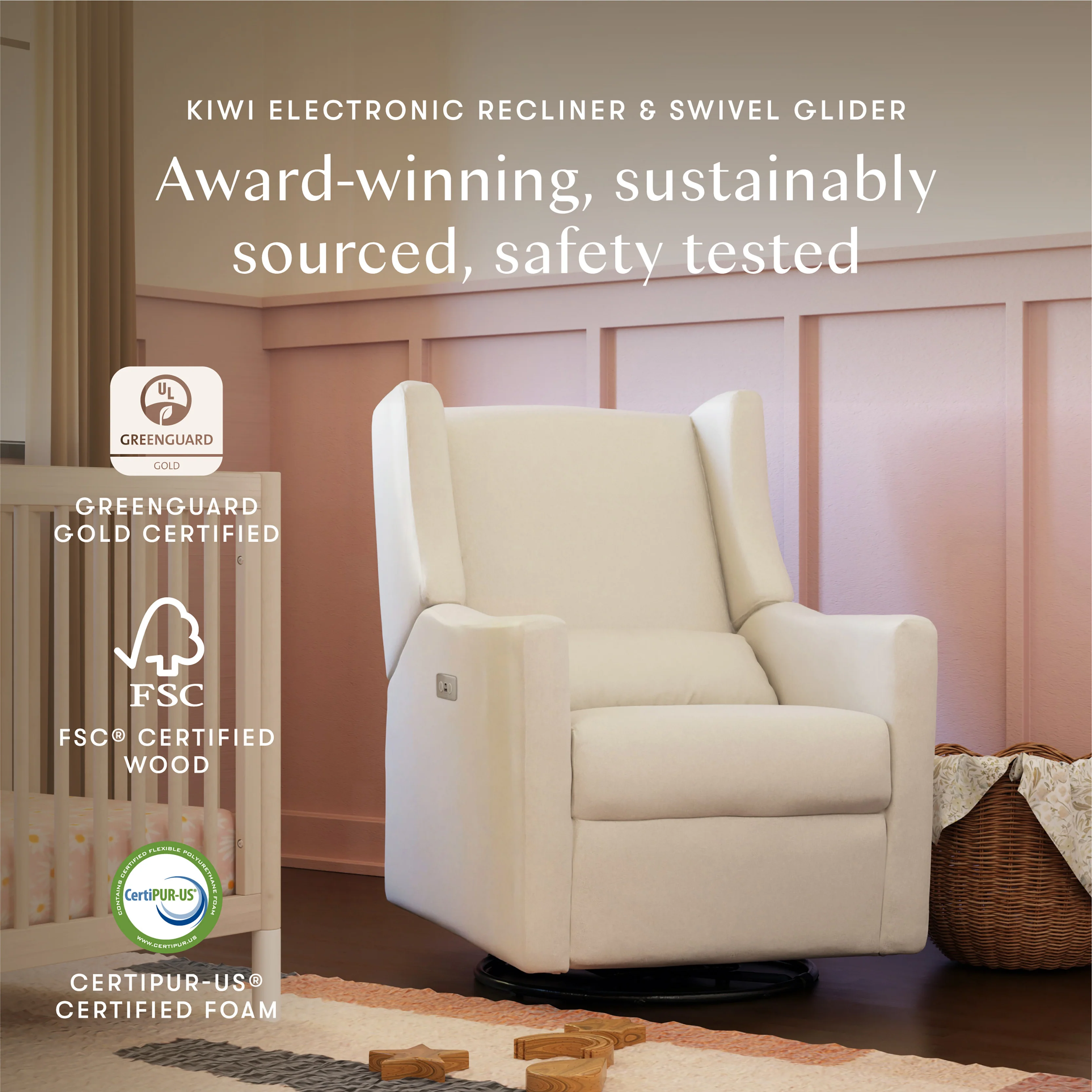 Kiwi Electronic Recliner and Swivel Glider with USB port - Image 30
