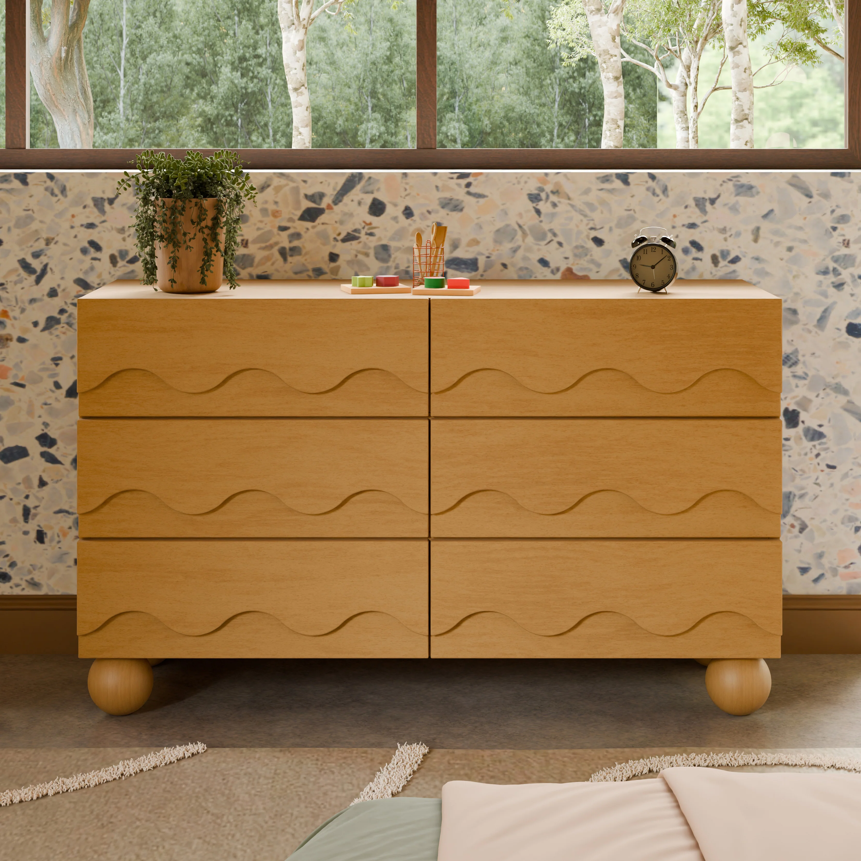 Lido Wave 6-Drawer Assembled Dresser - Image 15