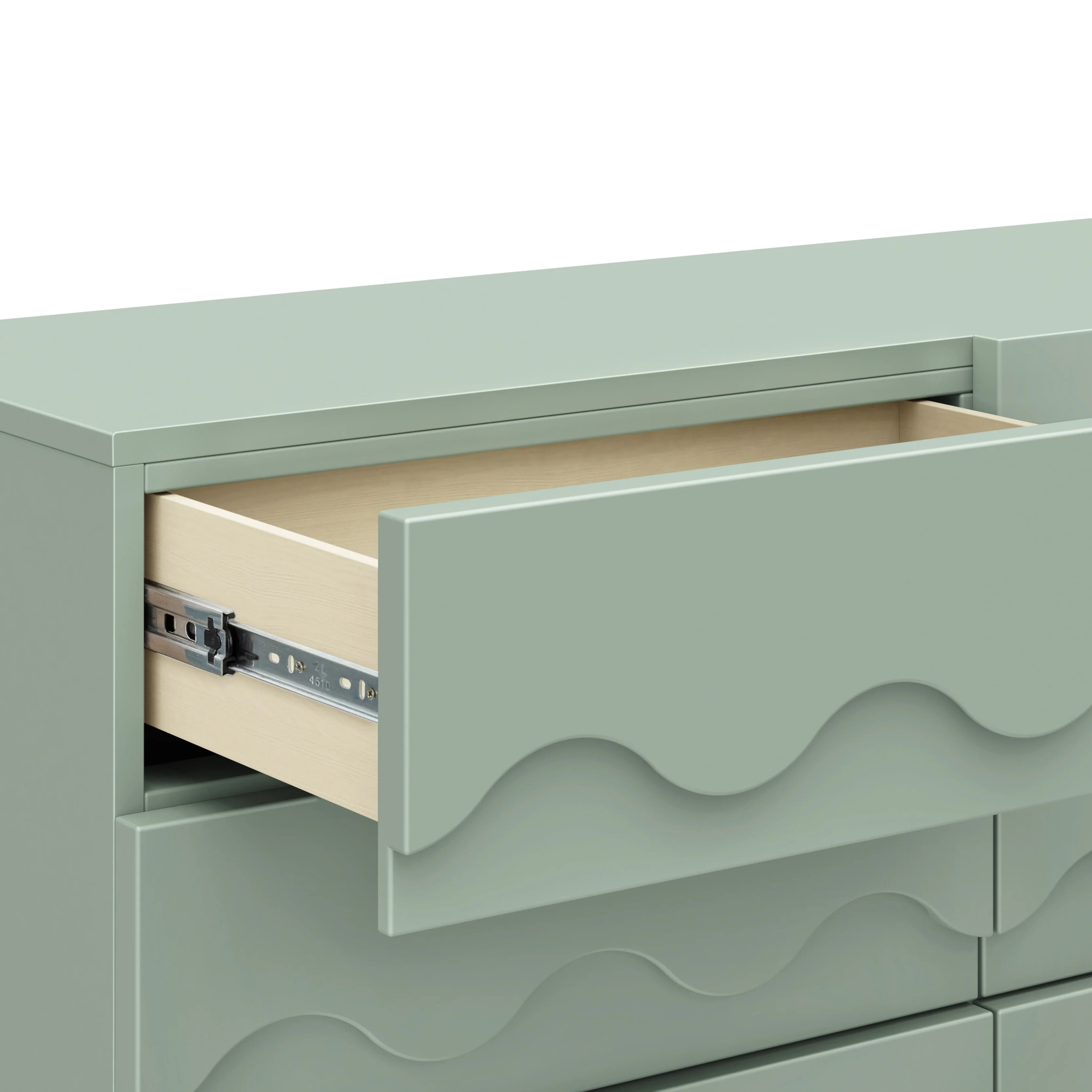 Lido Wave 6-Drawer Assembled Dresser - Image 5