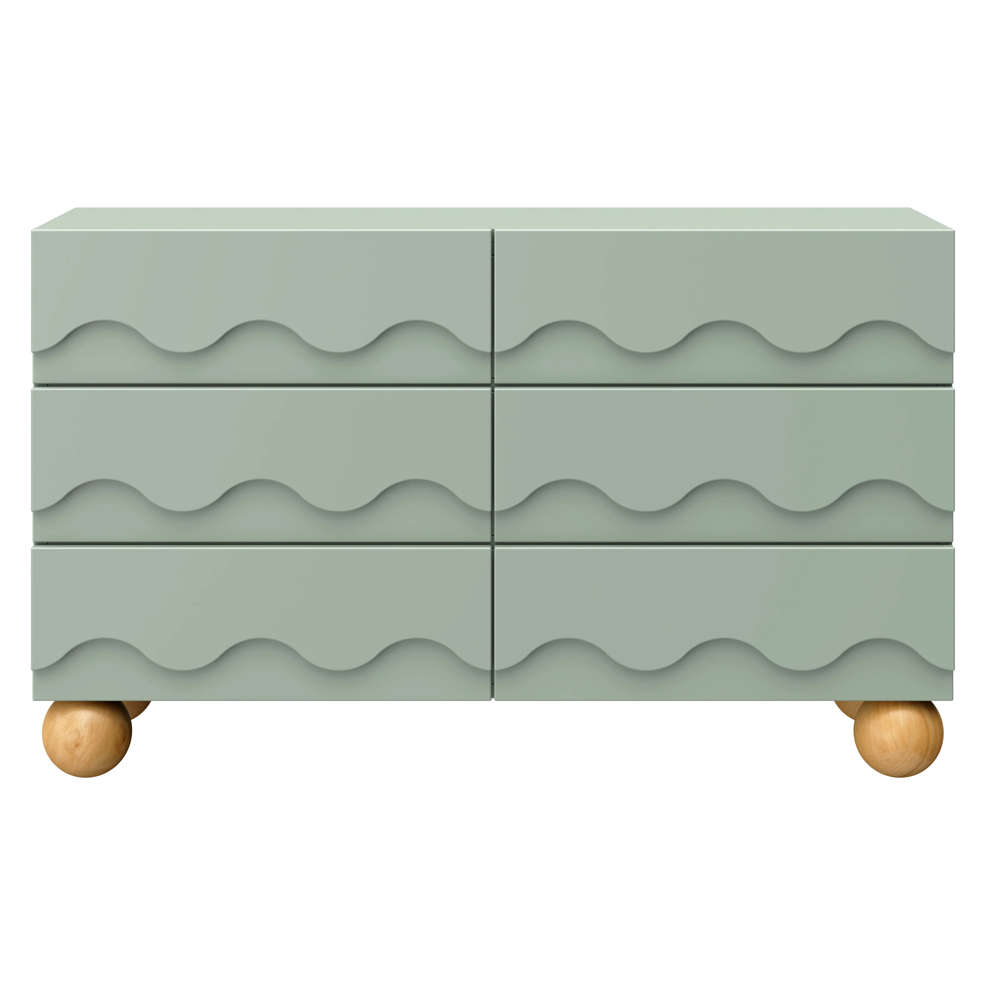 Lido Wave 6-Drawer Assembled Dresser - Image 6