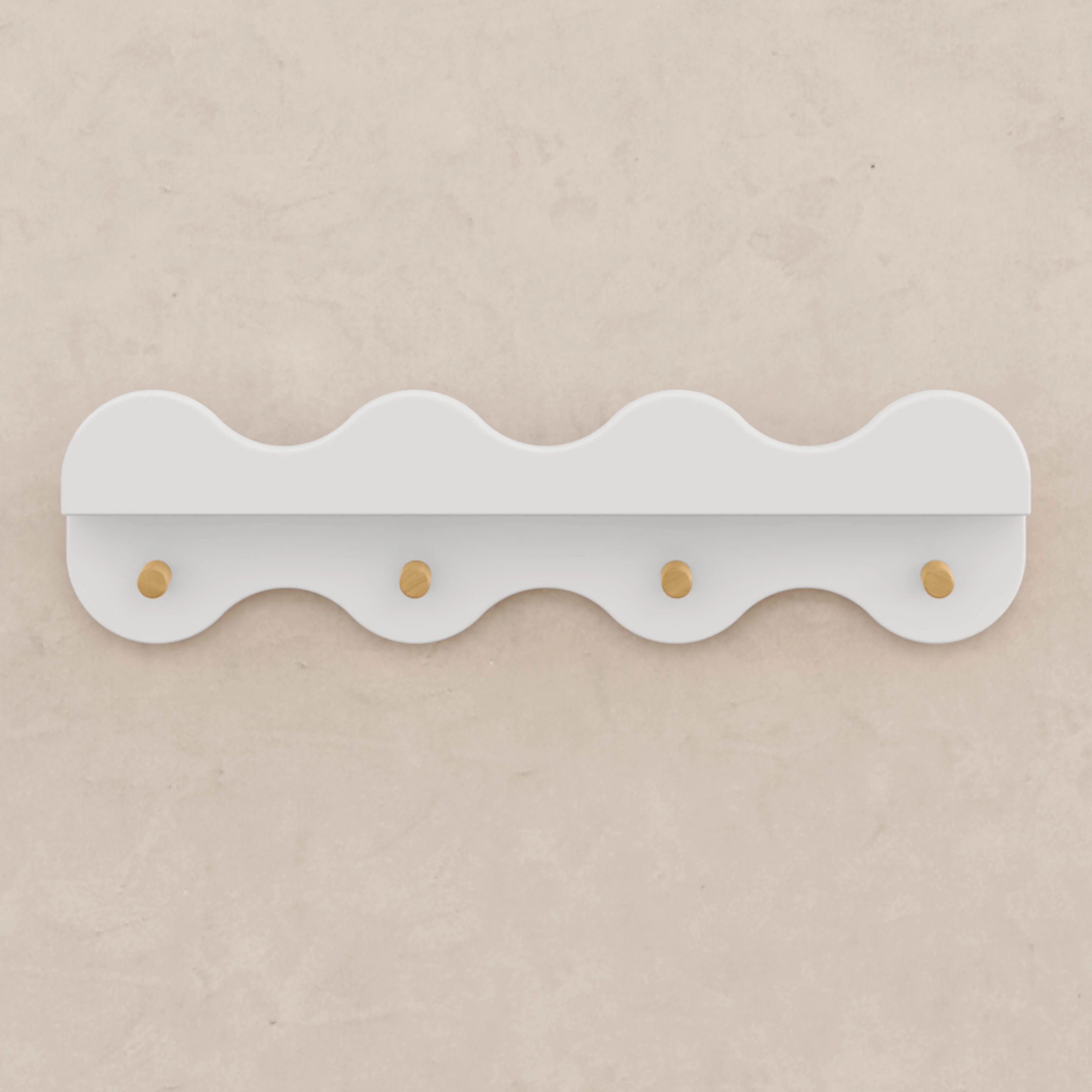 Lido Wave Bookshelf with Hooks - Image 10