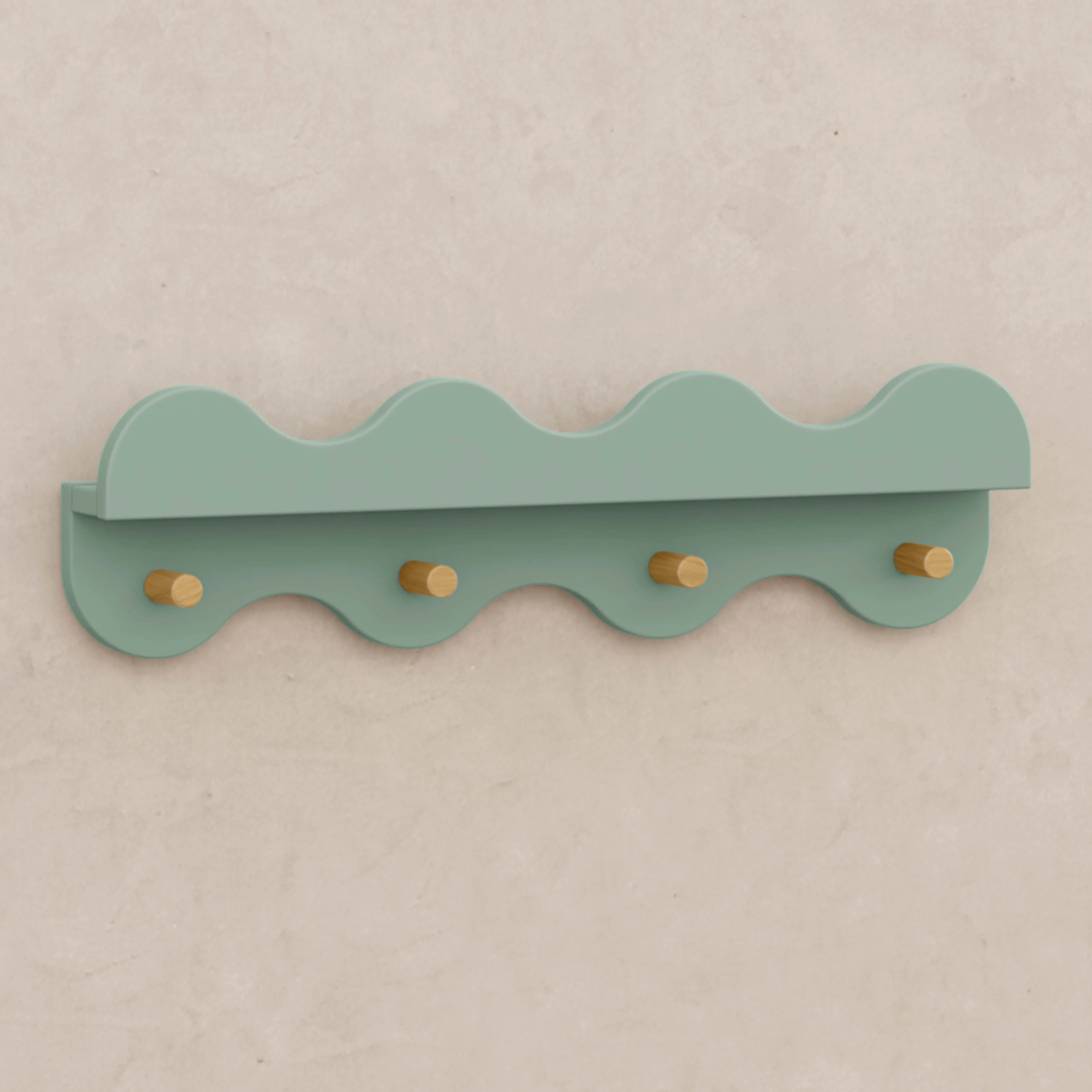 Lido Wave Bookshelf with Hooks - Image 17